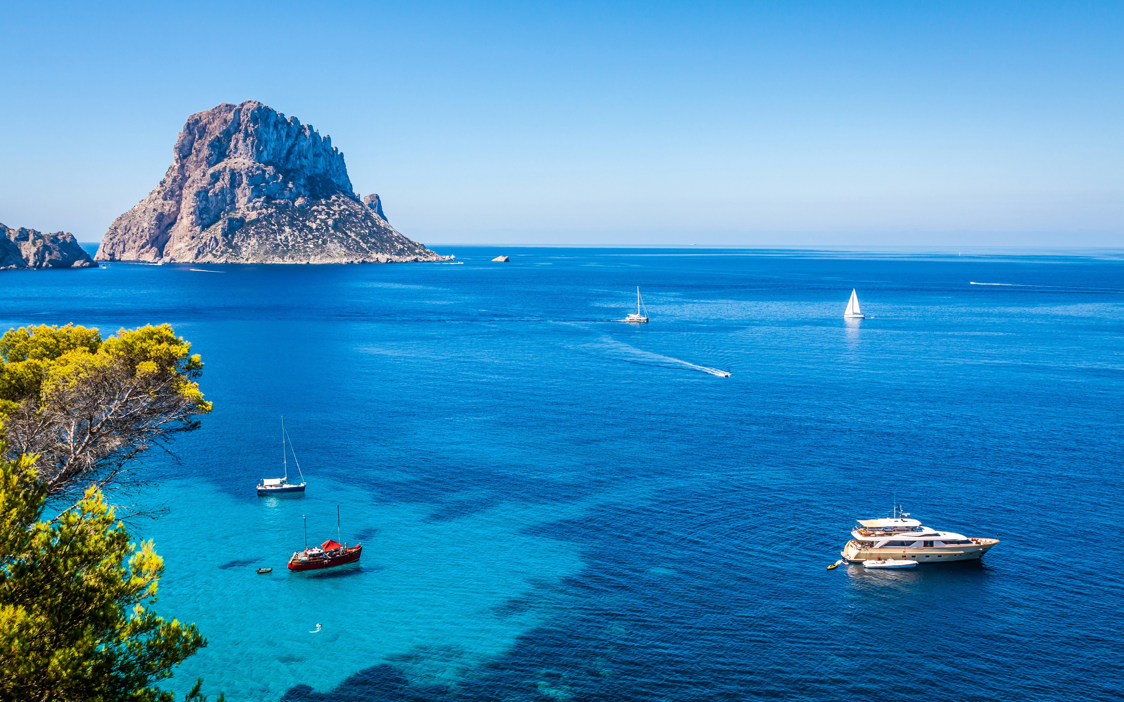 Ibiza, 4k, Sea, Summer, Coast, Spain, Europe HD Wallpaper