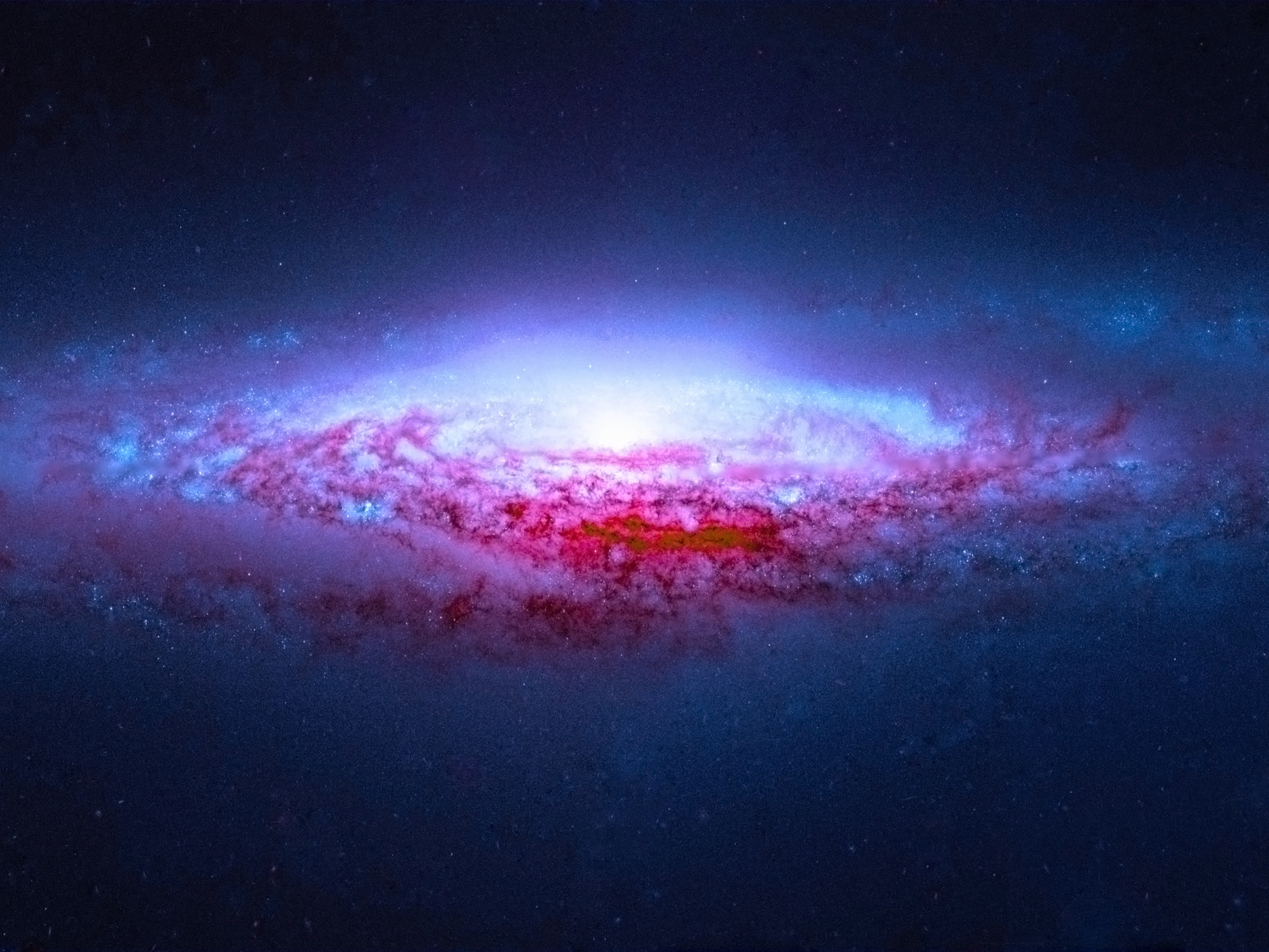 Spiral galaxy Wallpaper 4K, Astronomy, Universe, Colorful