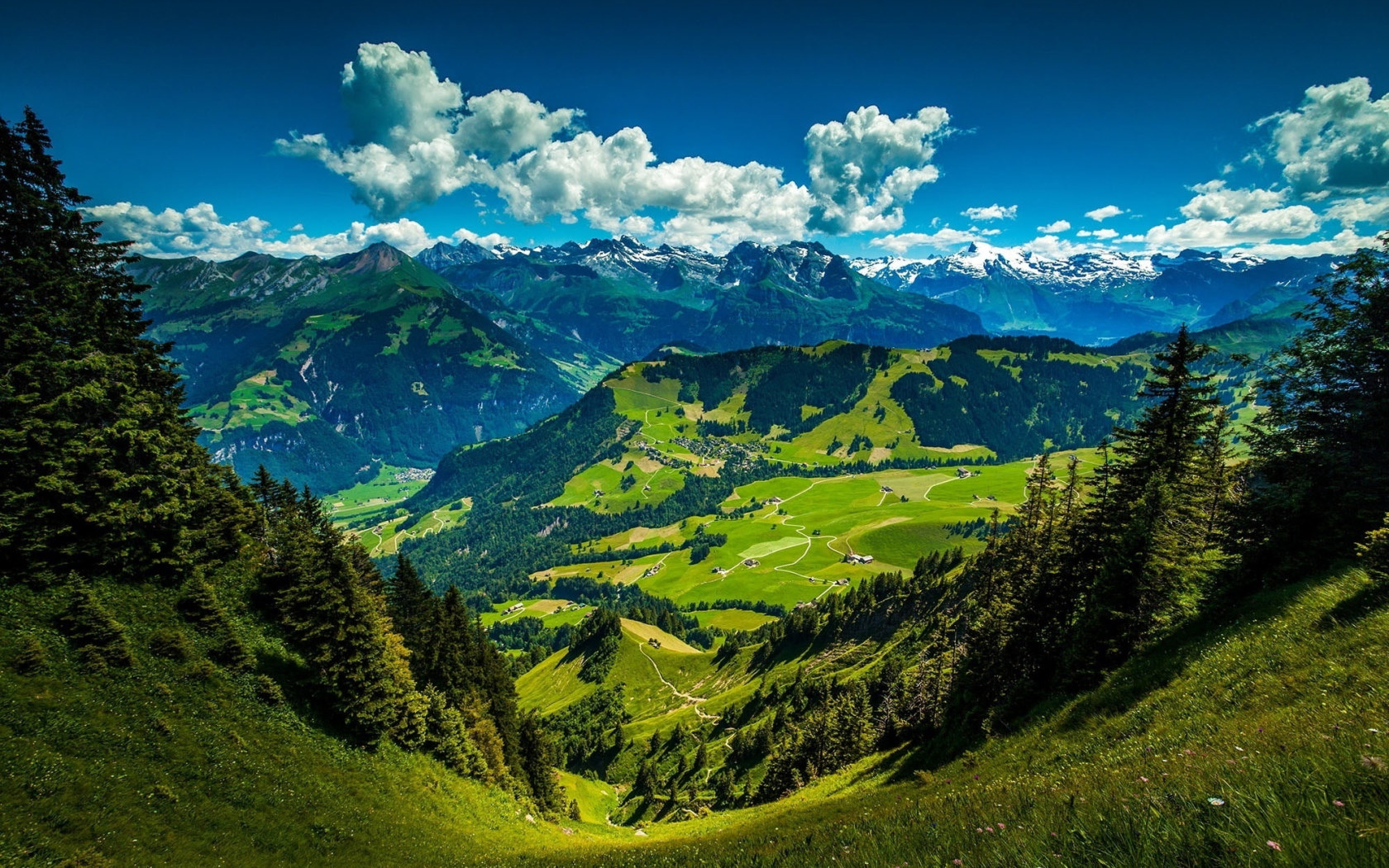 Mountain Landscape wallpaper, green hills, Nature, Mountains, Blue, Beautiful • Wallpaper For You HD Wallpaper For Desktop & Mobile