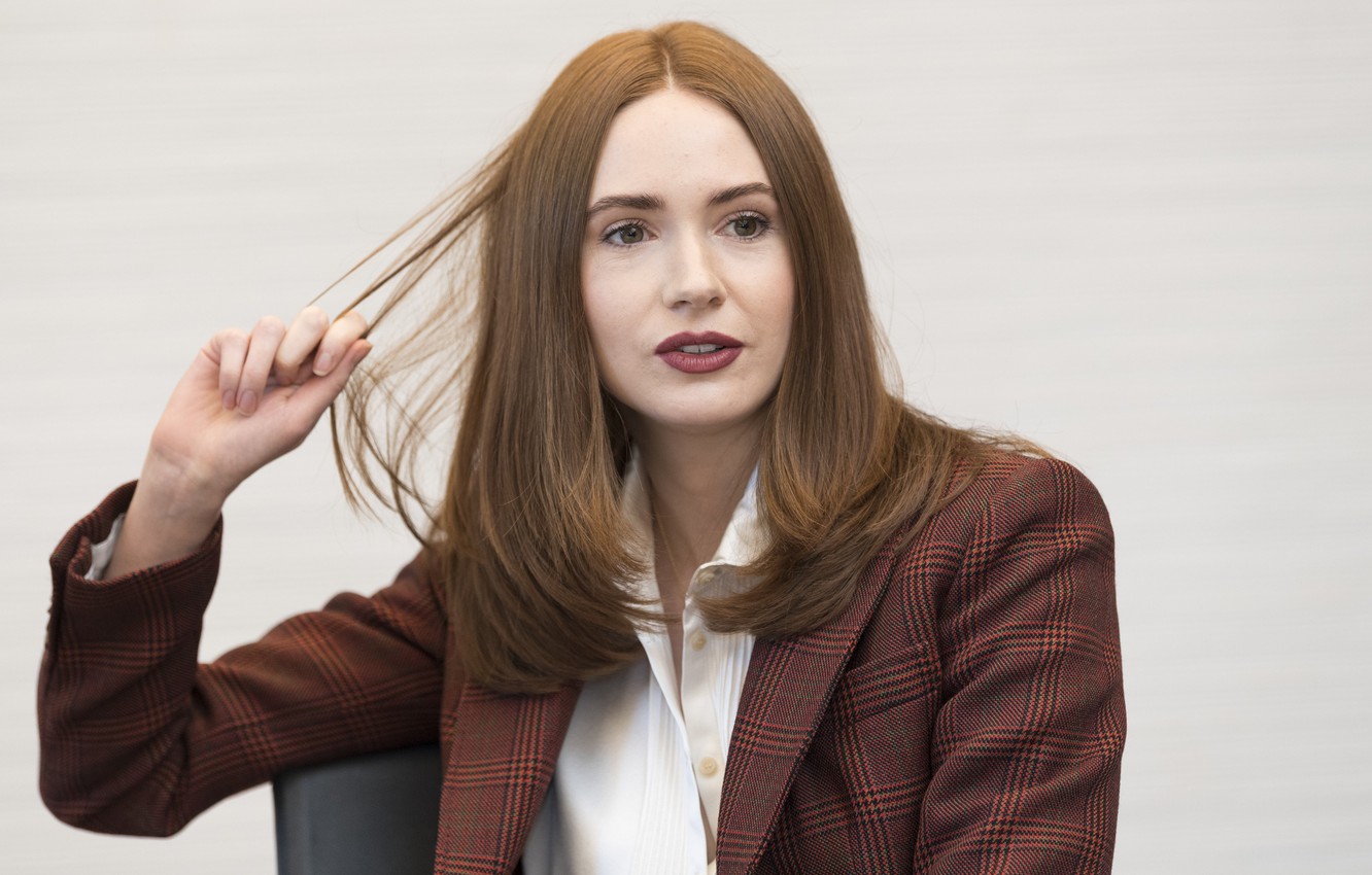 Wallpaper look, pose, model, makeup, actress, Karen Gillan, Karen Gillan image for desktop, section девушки