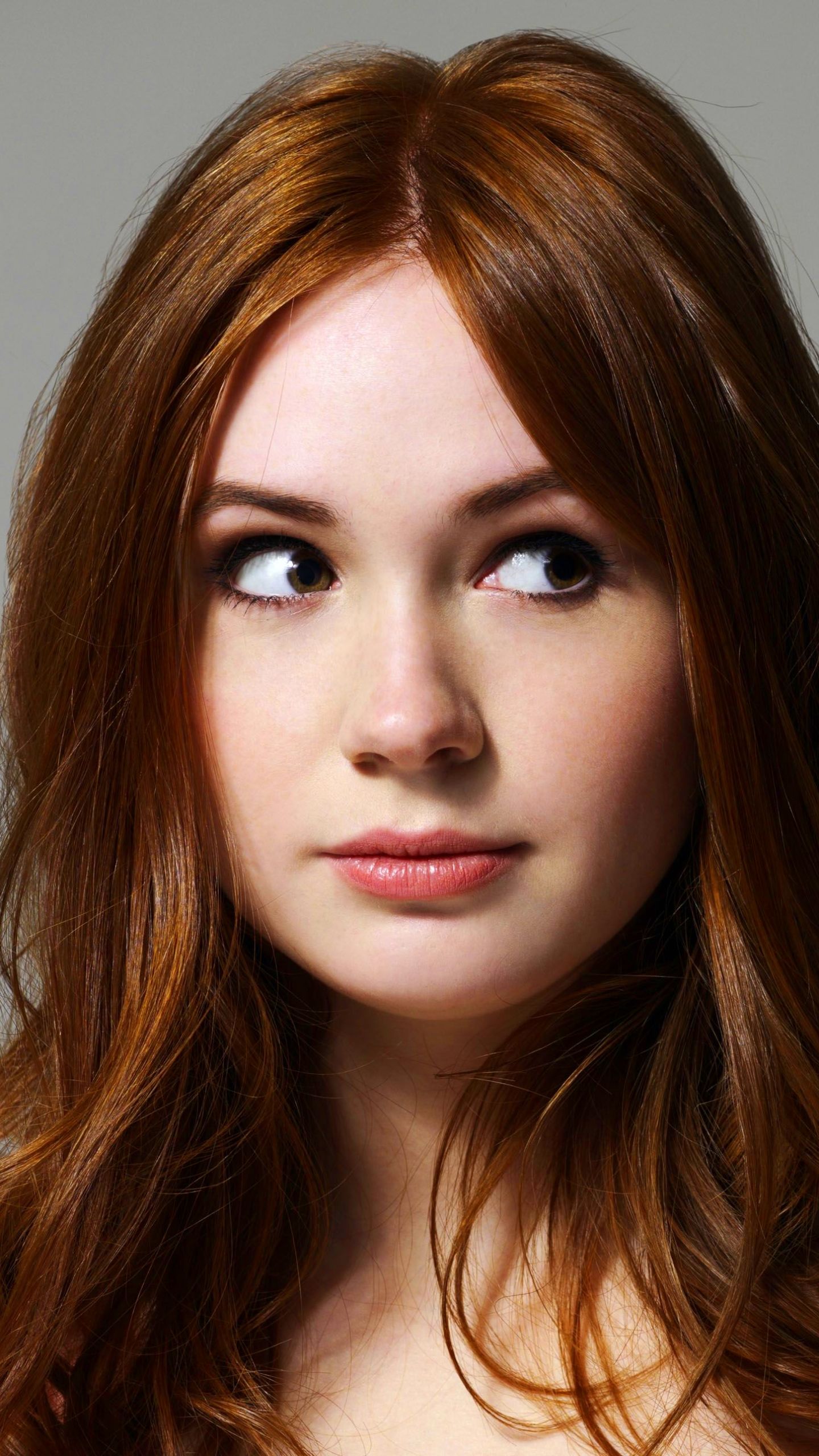 Celebrity Karen Gillan Actresses United Kingdom actress face redhead Scottish (1440x2560) Mobile Wallpaper. Karen gillan, Redhead, Karen sheila gillan