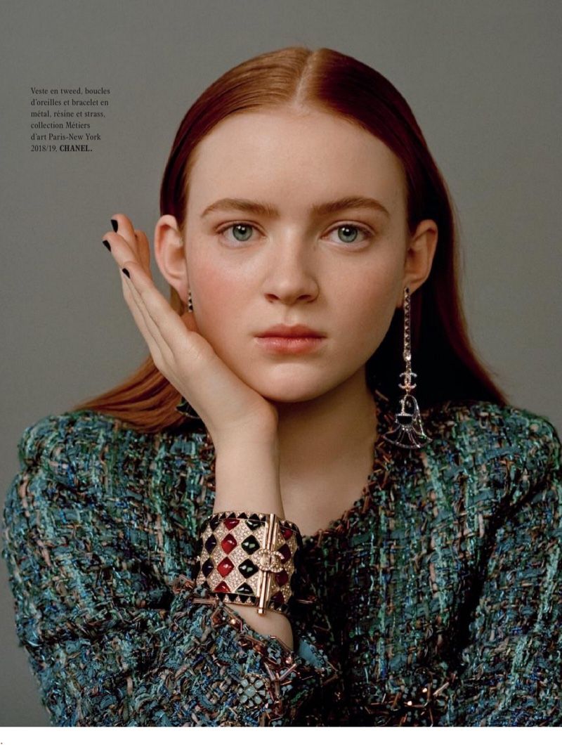 Sadie Sink Poses in Chanel Looks for L'Officiel Paris. Sadie sink, Sadie, Pretty people