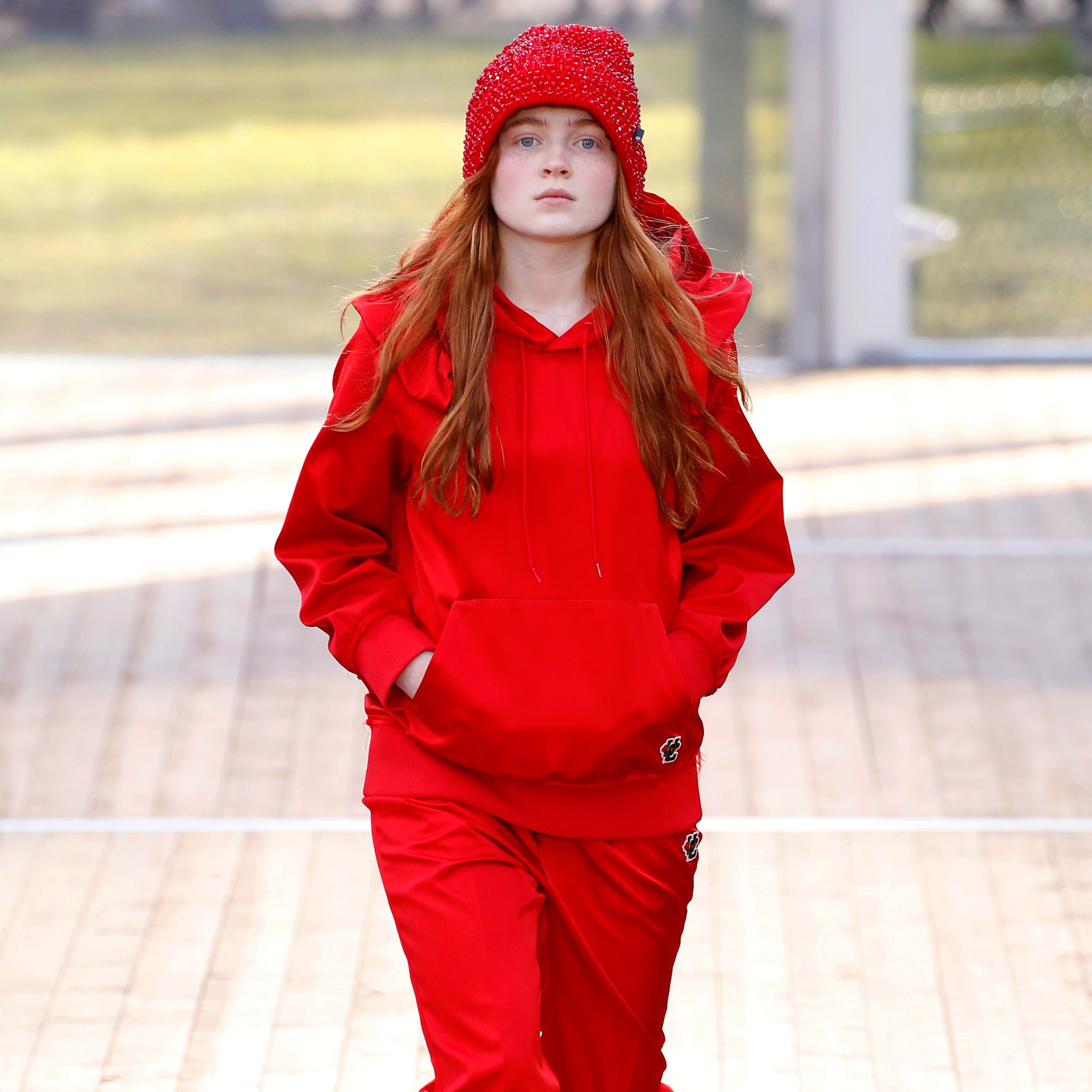 Sadie Sink Walks the Runway During the Undercover Fashion Show