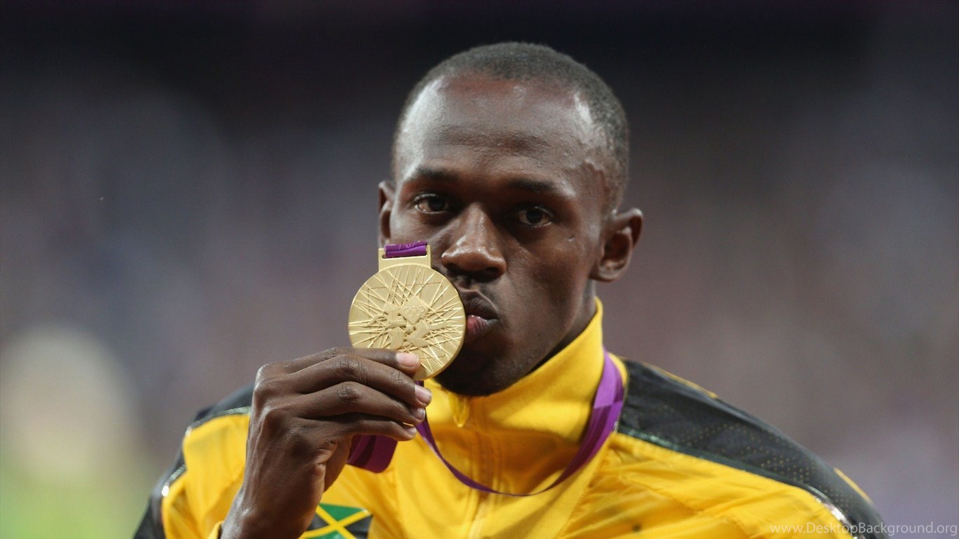 Usain Bolt Gold Medal Wallpaper Wallpaper, Size: 1680x945. Desktop Background