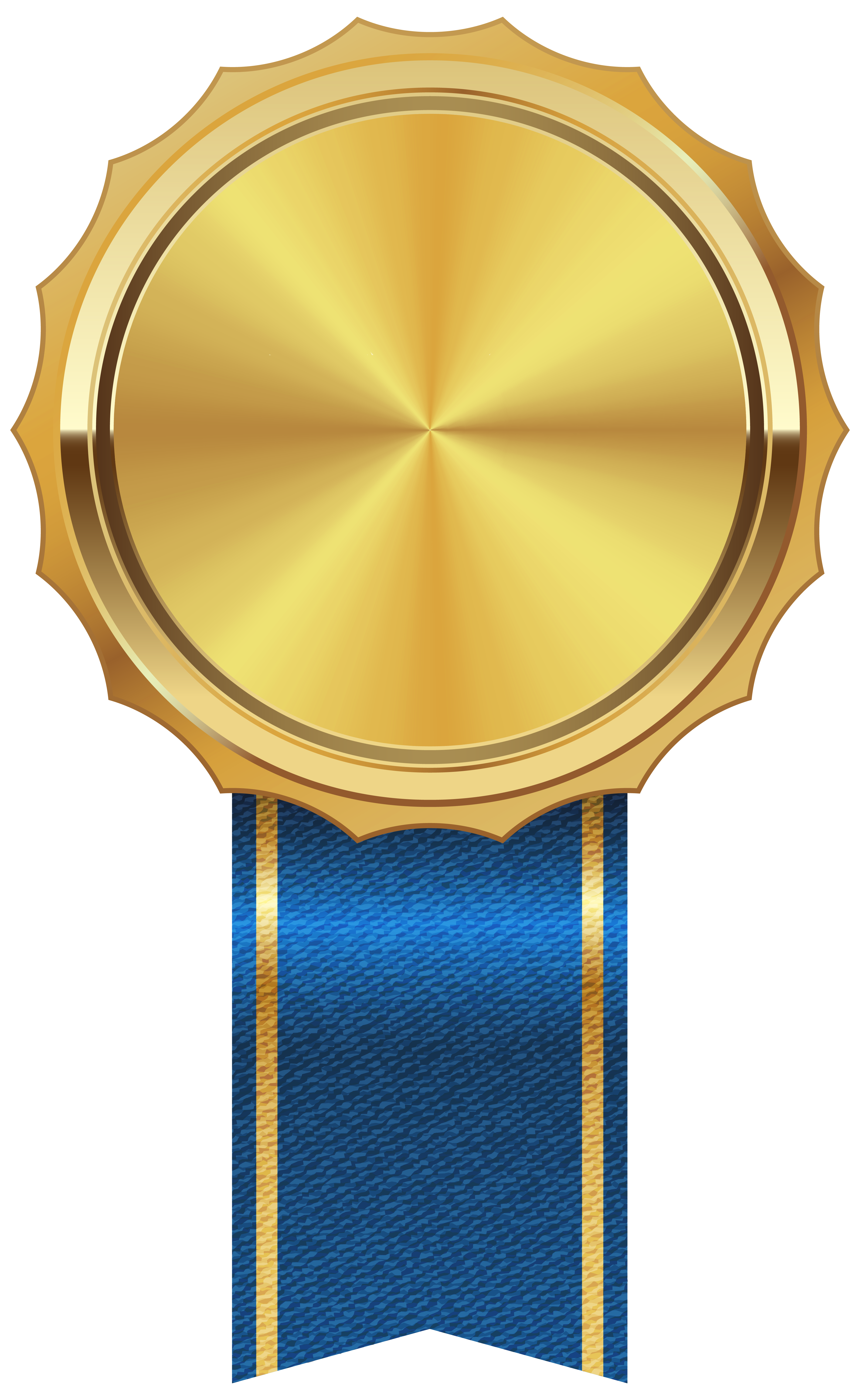 Gold Medal With Blue Ribbon PNG Clipart Image ​High Quality Image And Transparent PNG Free. Ribbon Png, Gold Medal Wallpaper, Gold Medal