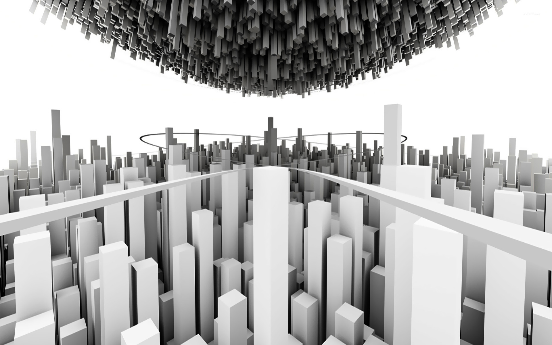 Minimalistic City wallpaper wallpaper