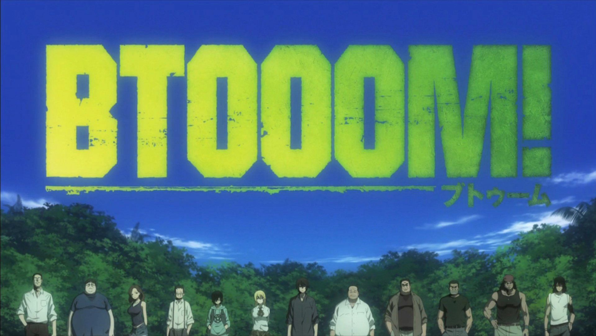 Btooom! poster Anime Btooom! Masashi Miyamoto Heitaro Togo Yoshihisa Kira Kiyoshi Taira Ryōta Sakamoto Himiko Bt. Background image, Wallpaper background, Anime