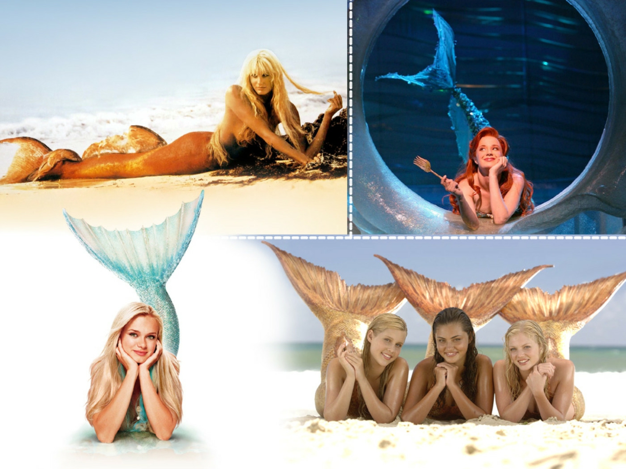 Aquamarine beach mermaids