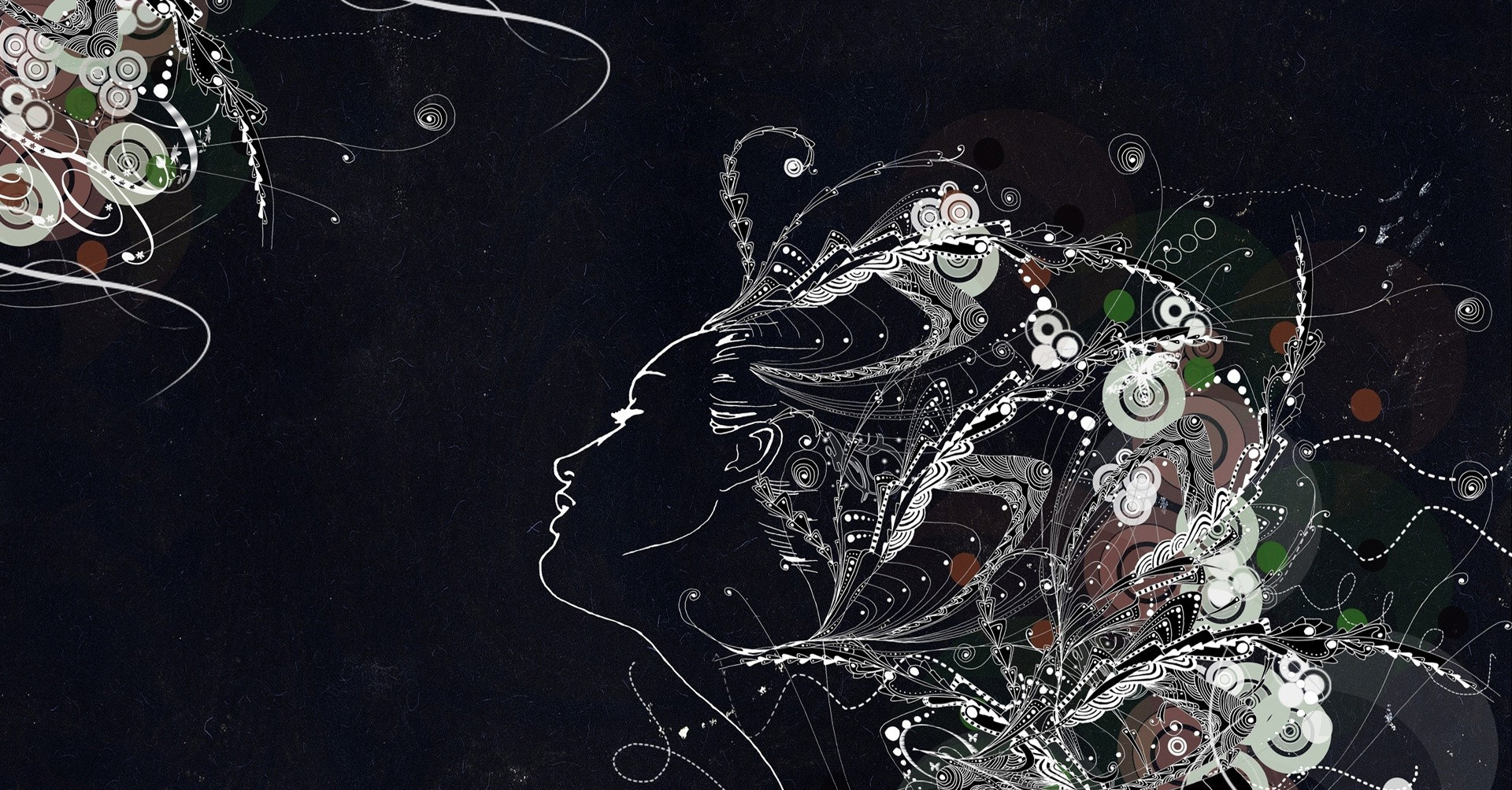 Wallpaper, black, illustration, space, graphic design, movie characters, ART, darkness, graphics, artworks, computer wallpaper, fictional character, font, organism, 1920x1004 px, Abstract Art Wallpaper HD, abstract image, anime drawings, cool photo