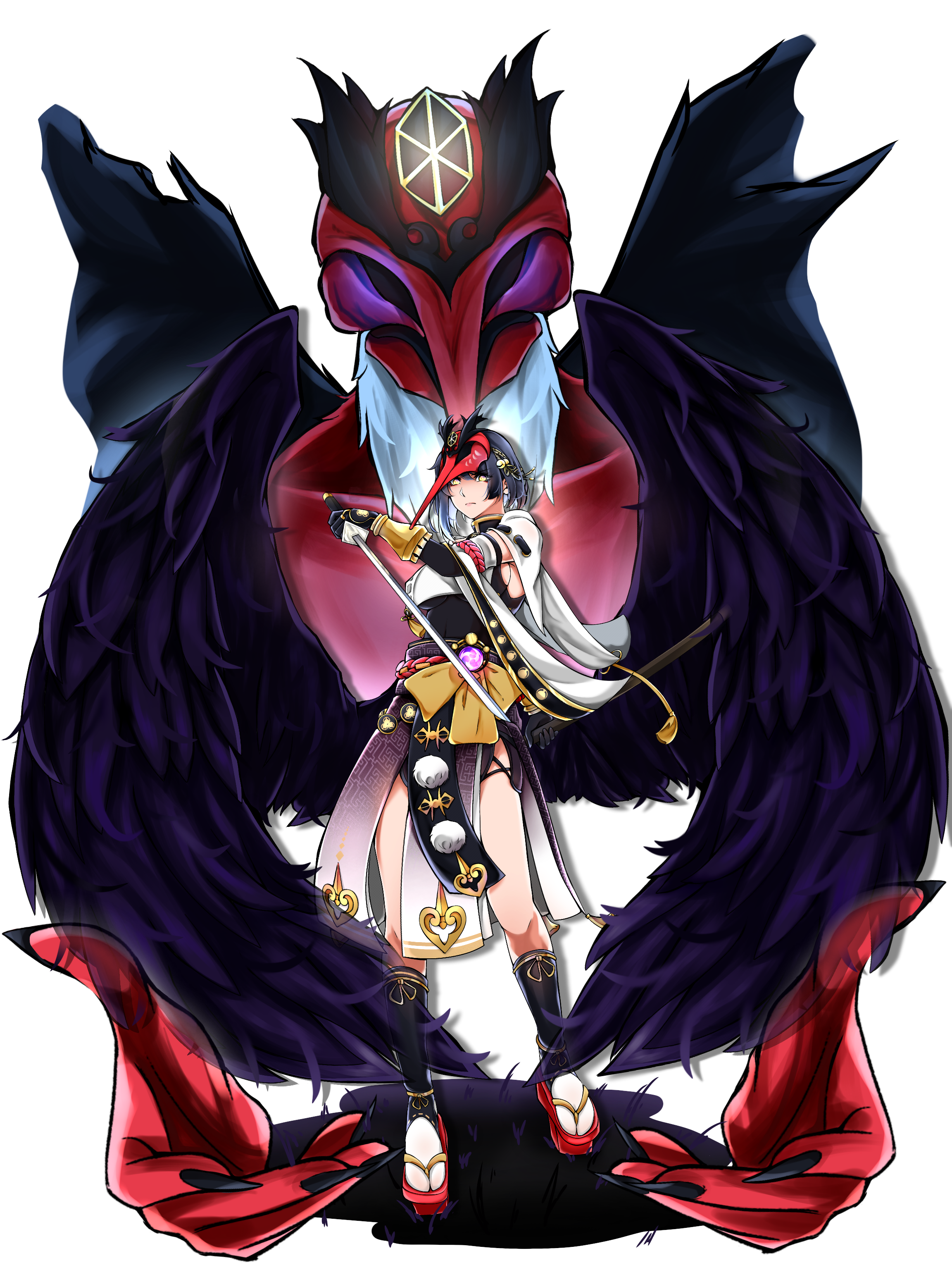 I made another Kujou Sara fanart this is a splash art when you pull for her! xD: KujouSaraMains