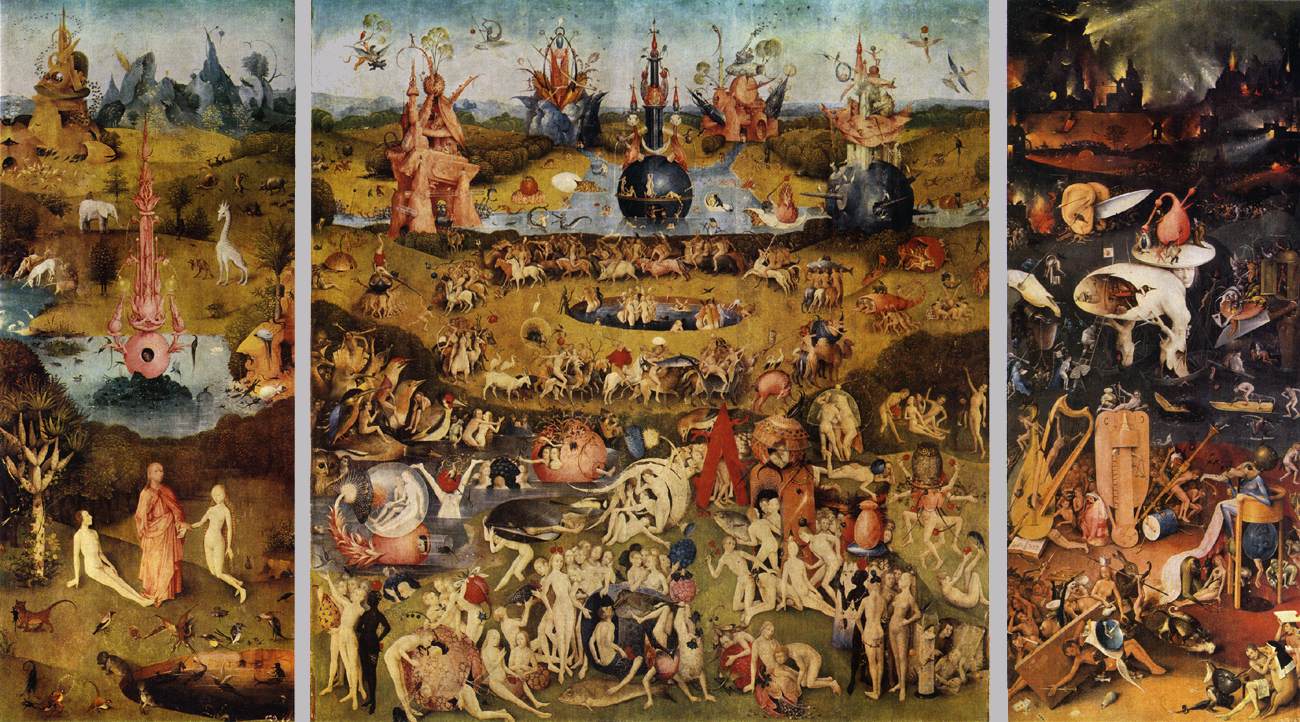 Hieronymus Bosch (Jerónimo Del Bosco). El Jardín de la Delicias (1480)