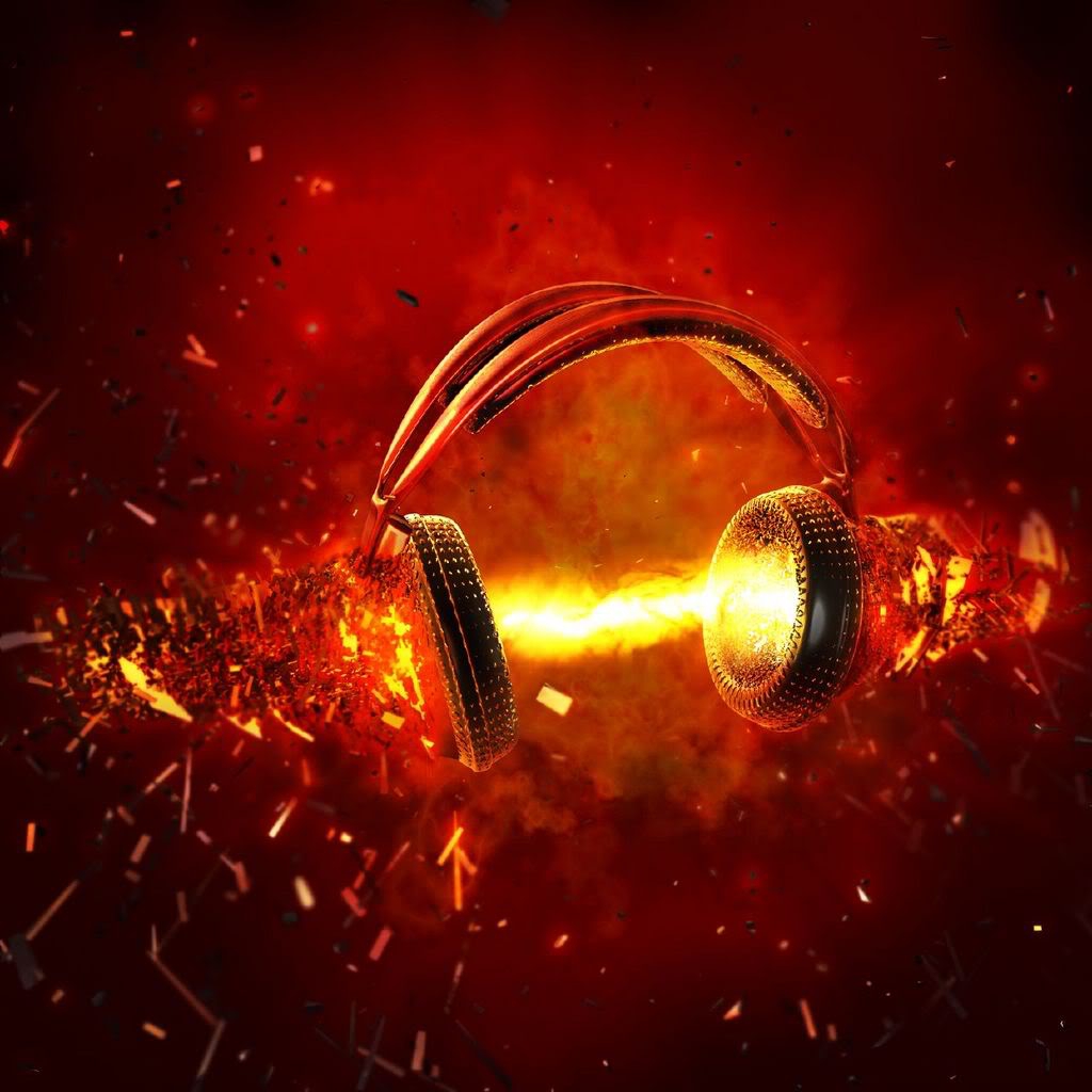 headphones music 1024x1024 wallpaper