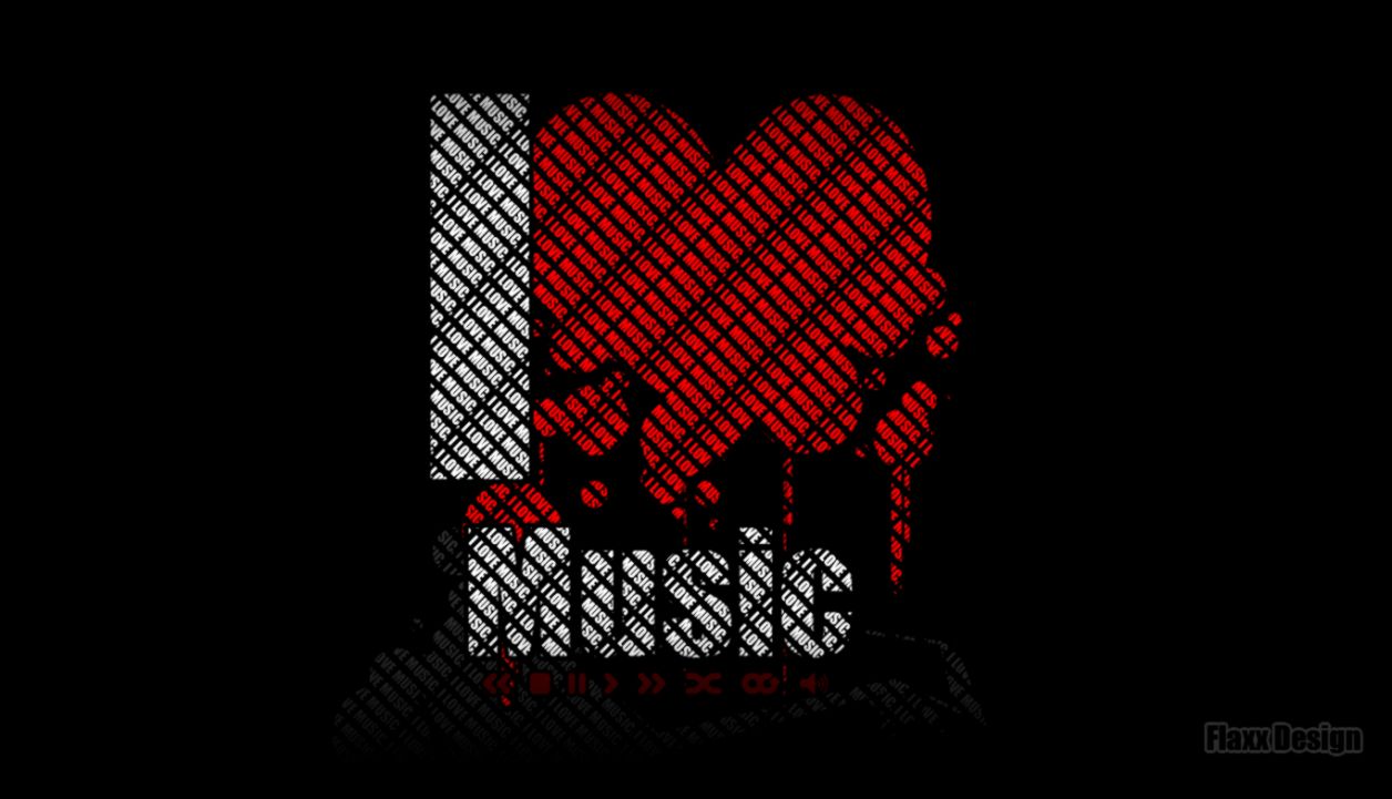 Black And Red Music Wallpaper