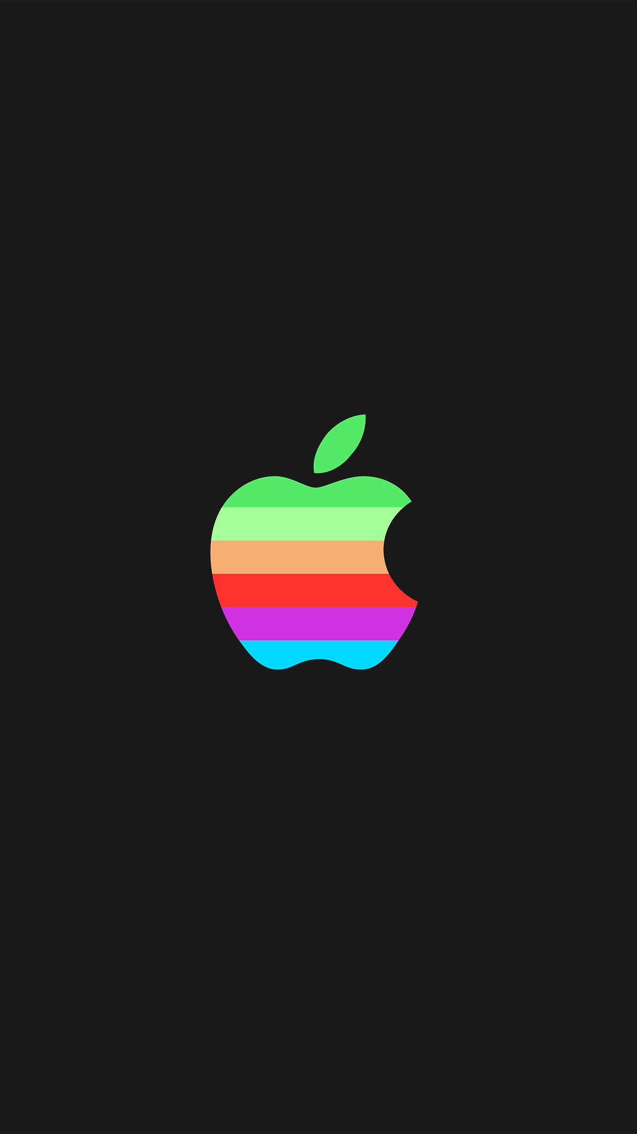 Rainbow Apple Logo iPhone Wallpaper Free Rainbow Apple Logo iPhone Background