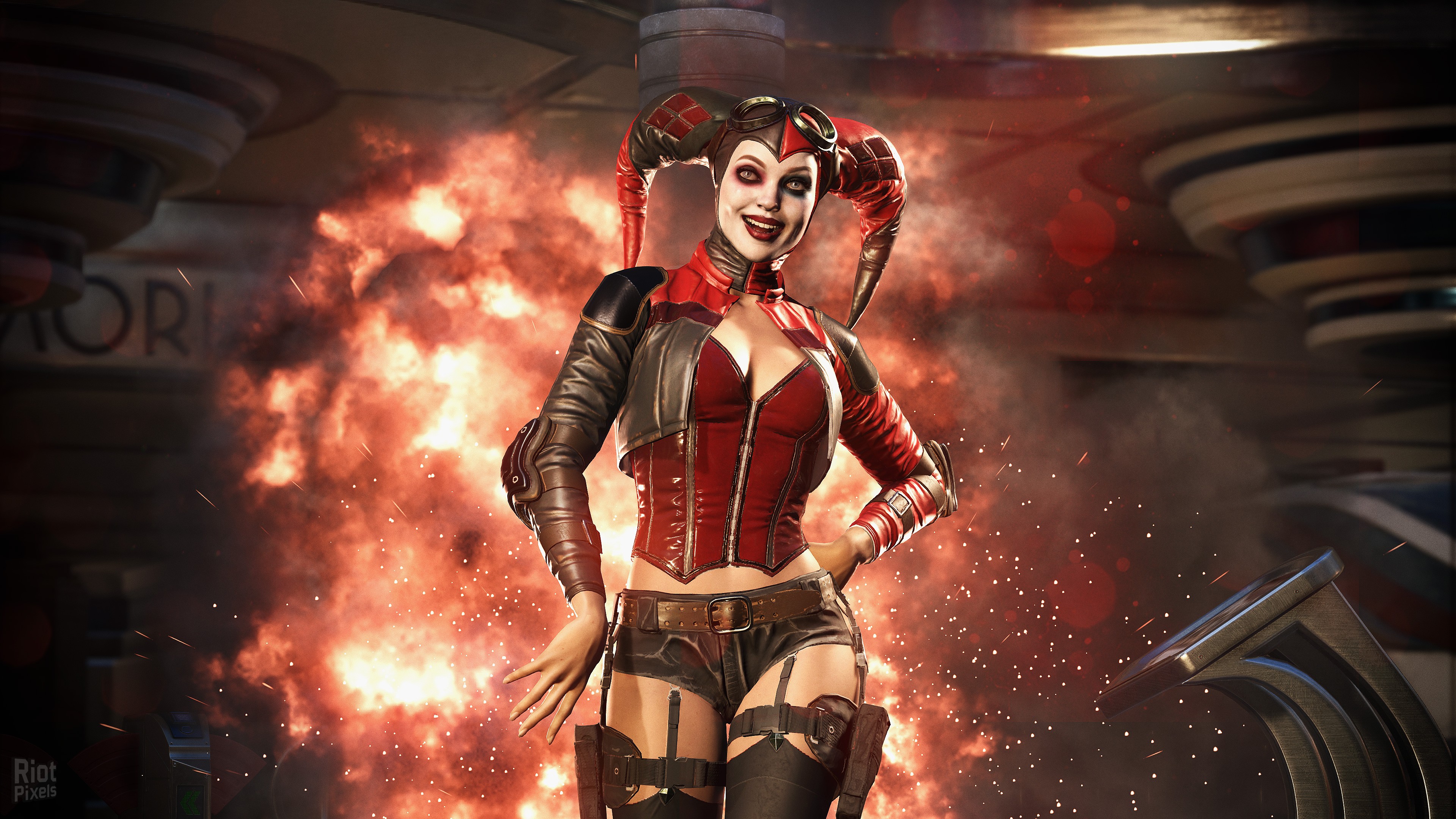 Wallpaper Injustice Harley Quinn, fighting, PC, PlayStation, PS Xbox One, Games