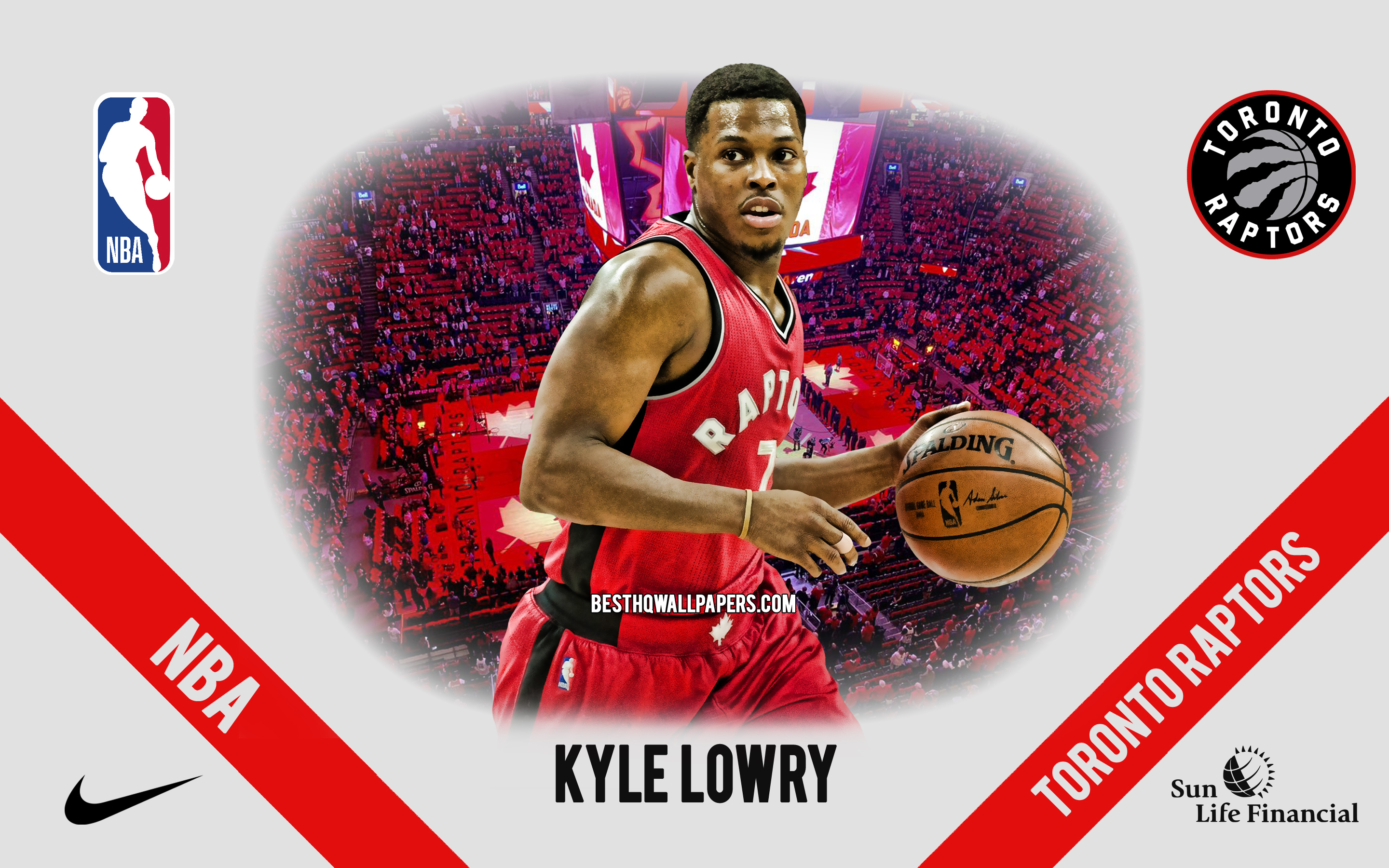 Kyle Lowry, Toronto Raptors, American Basketball Player, HD Wallpaper