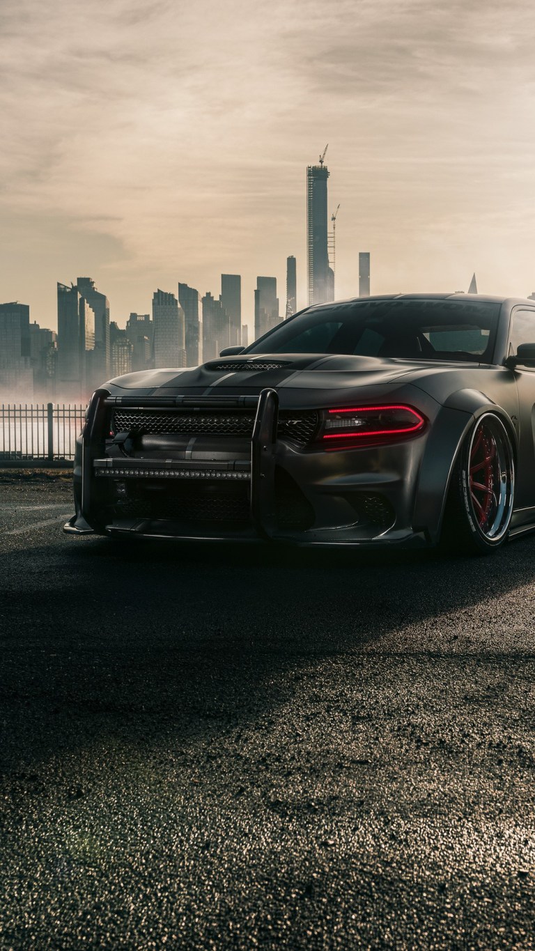 iPhone Dodge Charger Hellcat Ultra HD 4K Wallpaper