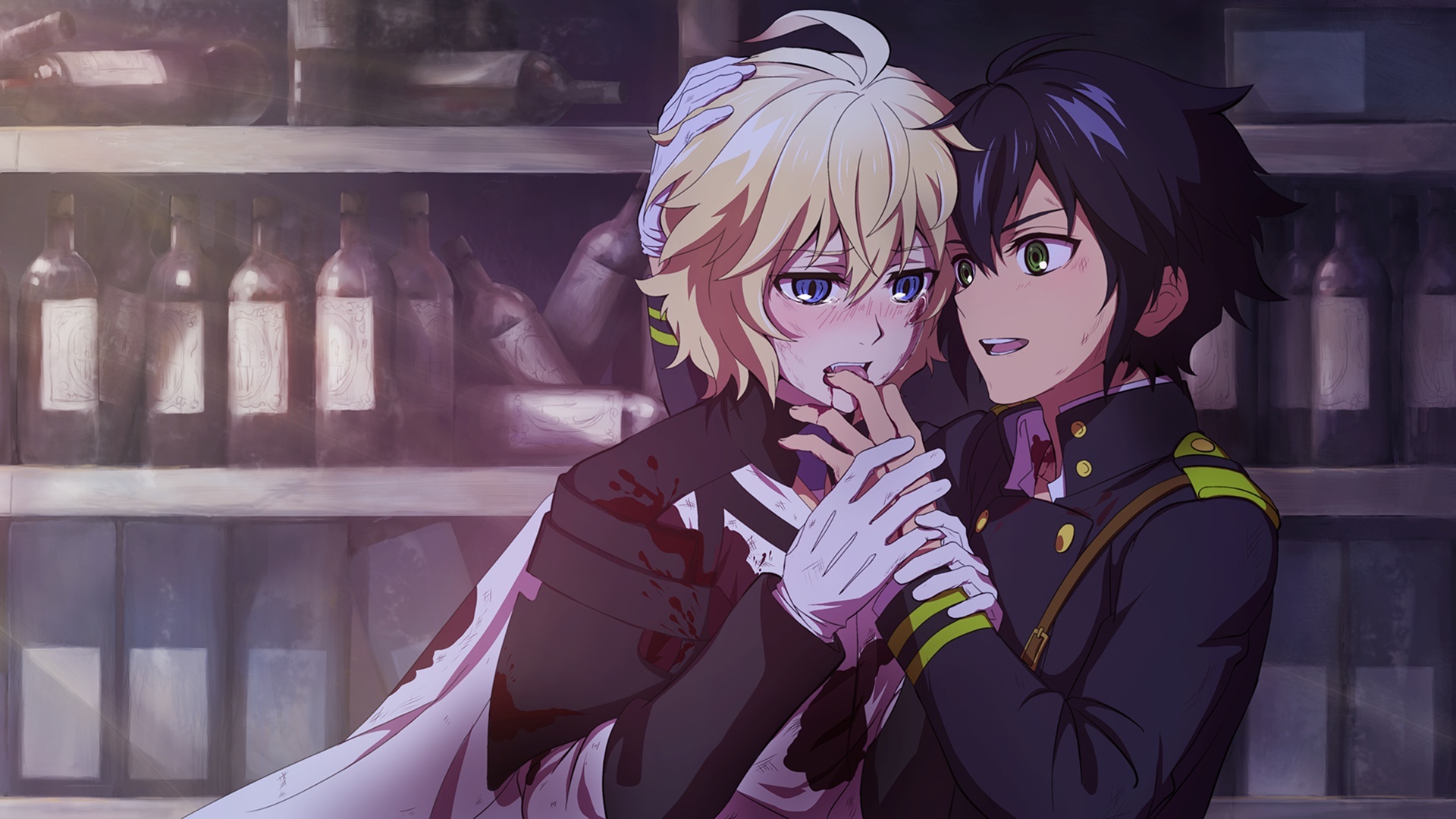 Wallpaper Vampire, Mikaela Hyakuya, Yuichiro Hyakuya, Owari No Seraph:1920x1080