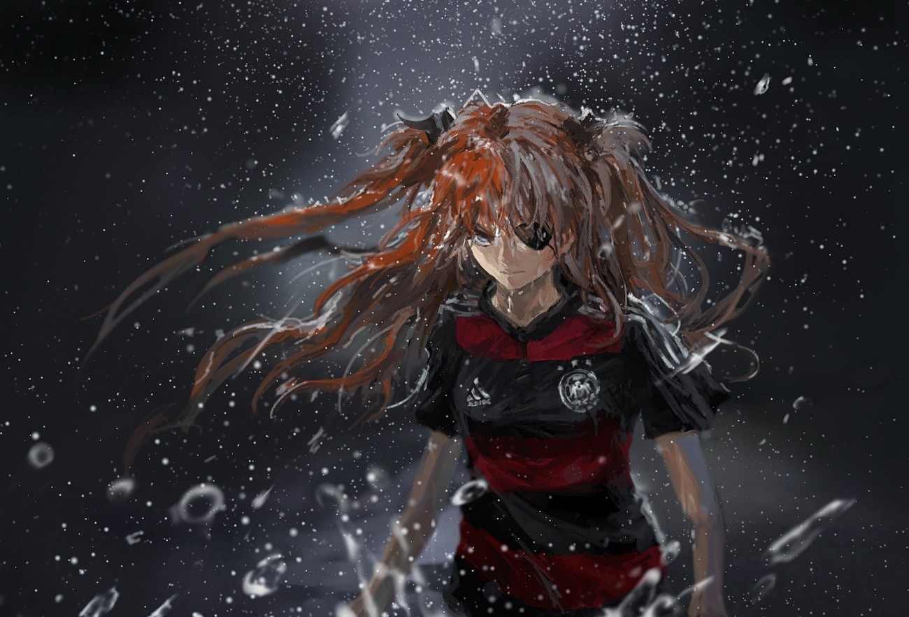 #Asuka Langley Soryu, #soccer, #Germany, #Asuka Langley Shikinami, #anime girls, wallpaper. Mocah HD Wallpaper