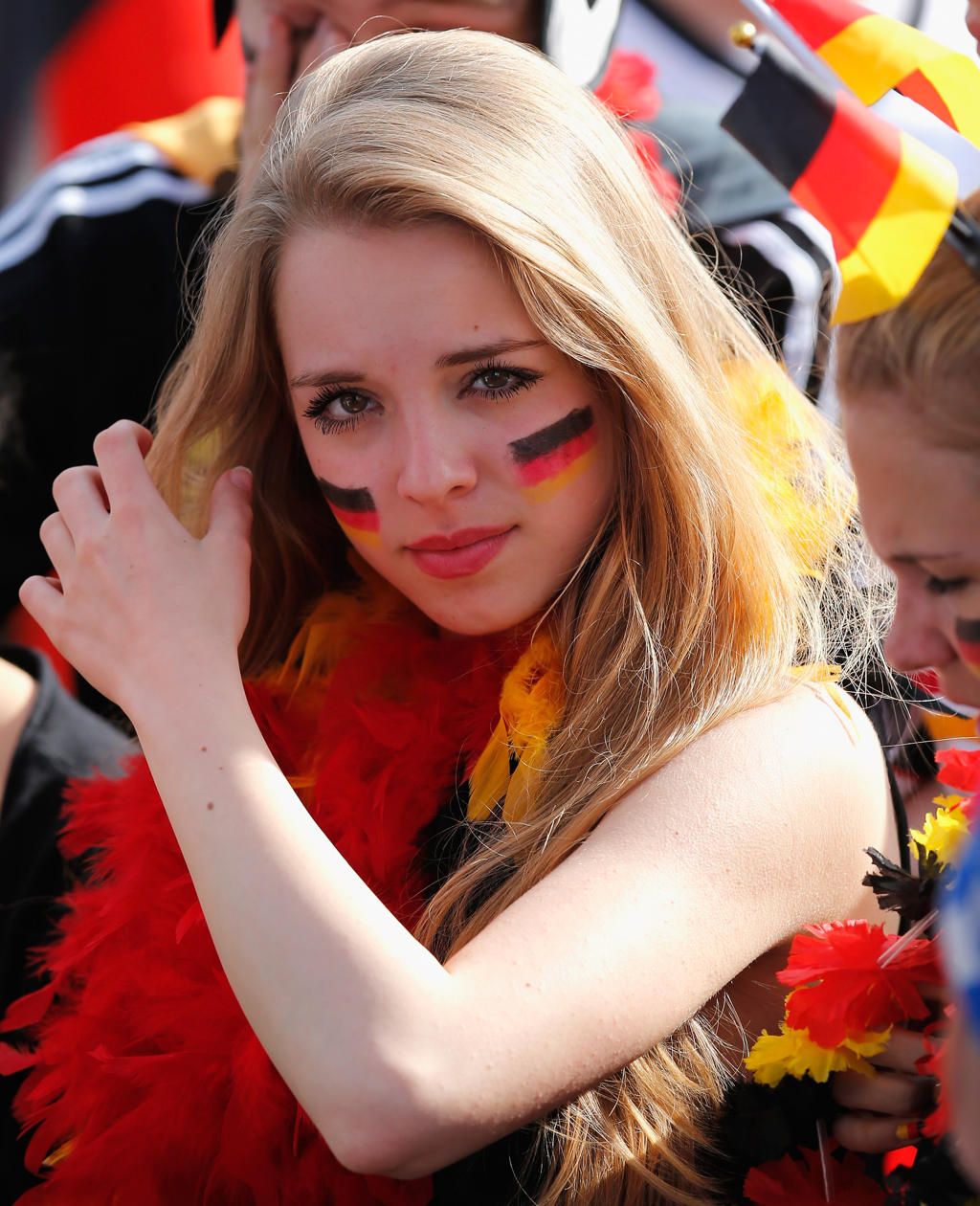 Photogenic fans of the World Cup 5. Football girls, German girls, Soccer girl