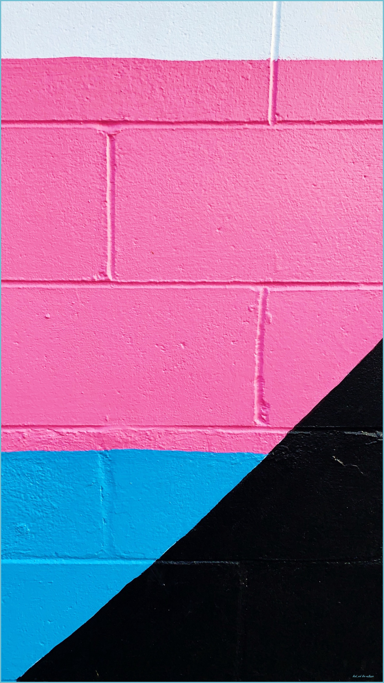 Wallpaper Wall, Paint, Multicolored, Brick, Pink, Blue, Pink Blue Wallpaper
