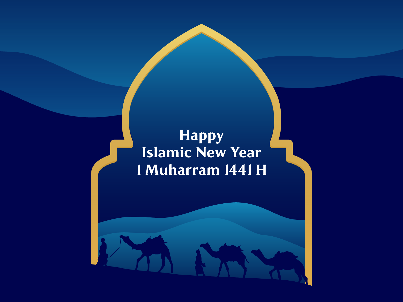 Happy Islamic New Year 1 Muharram 1441 H. Happy islamic new year, Islamic new year, Muharram
