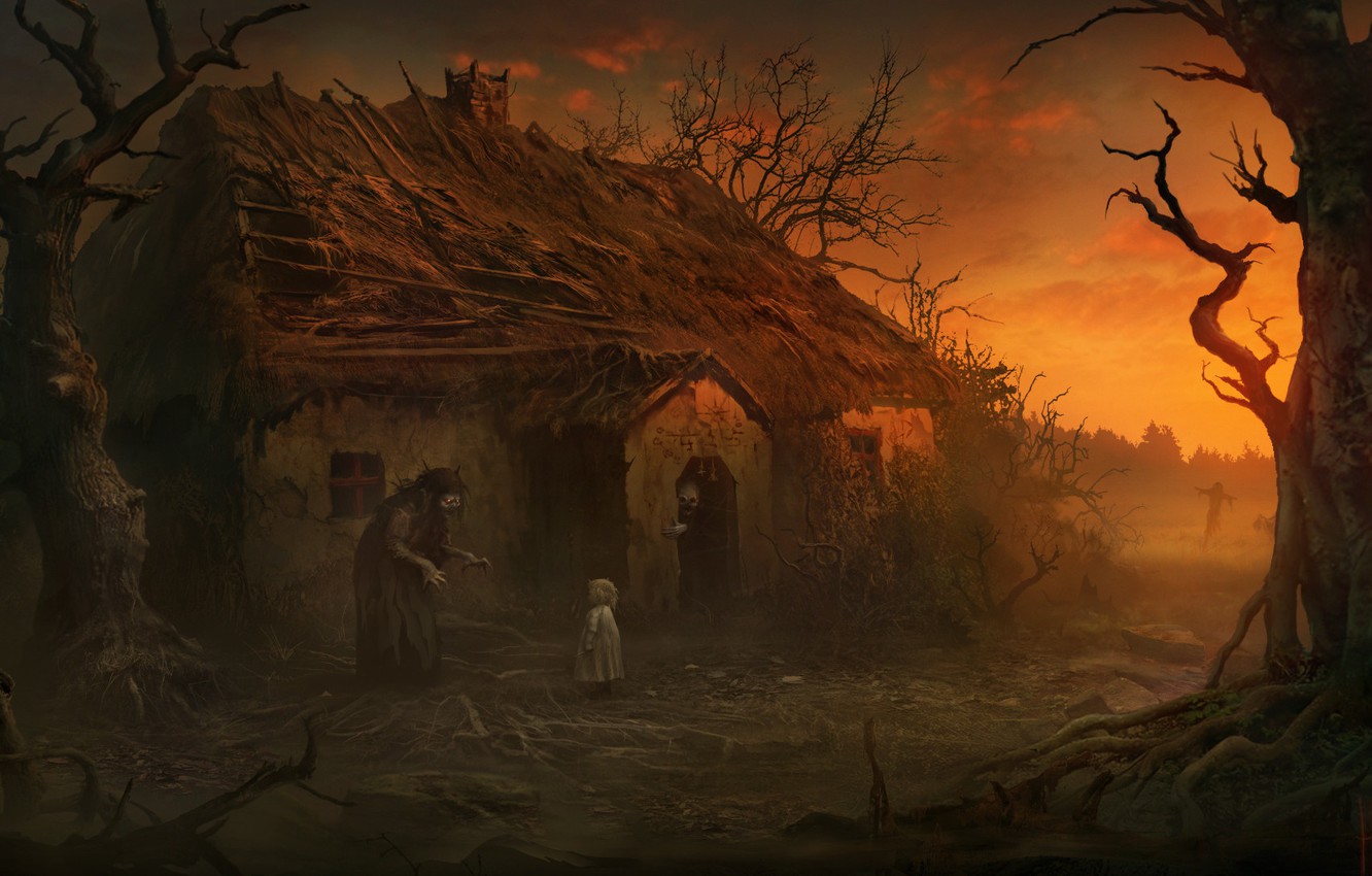 Wallpaper house, the victim, witch, child, witch image for desktop, section фантастика