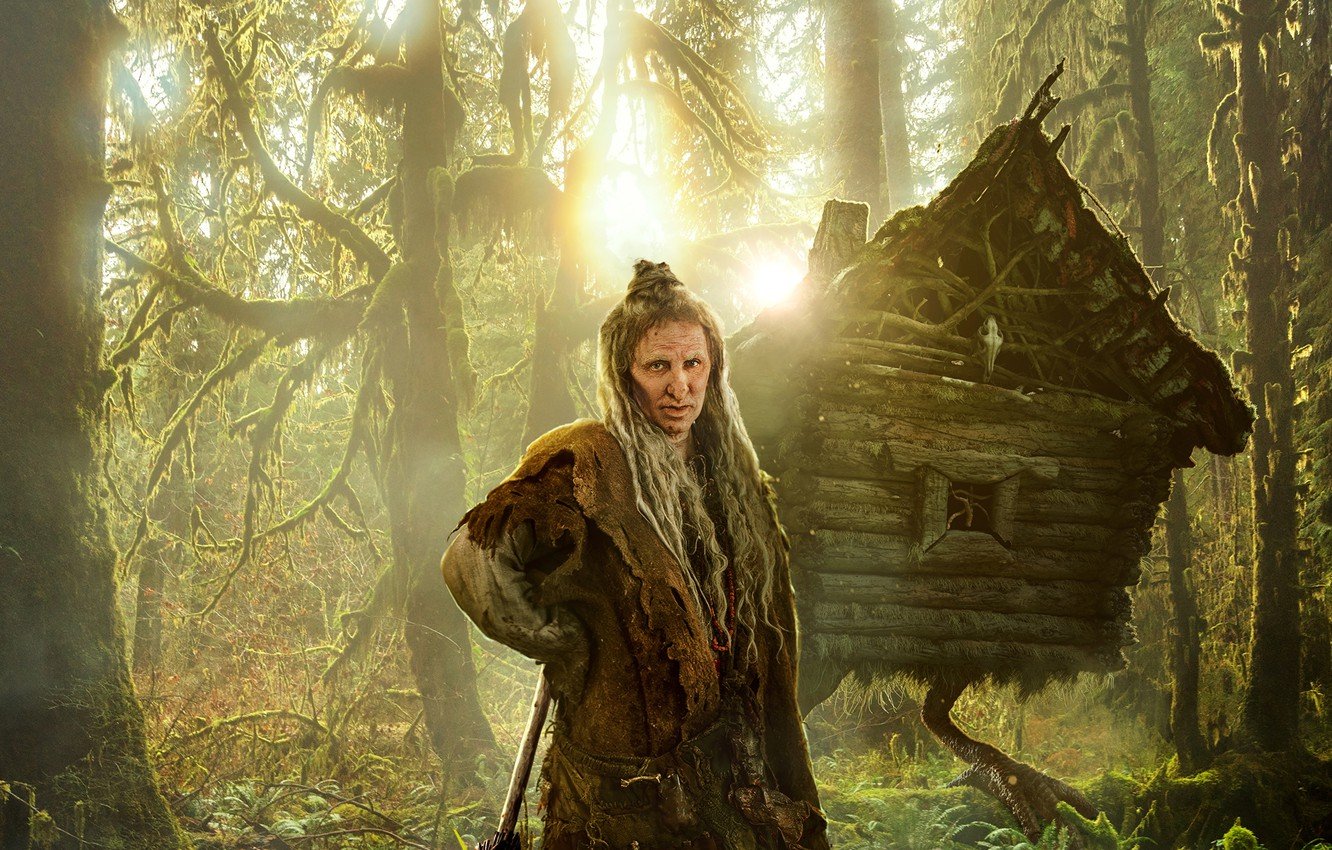 Wallpaper forest, look, pose, the witch, hut, Baba Yaga, the wise woman, Elena Yakovleva, The last Bogatyr image for desktop, section фильмы