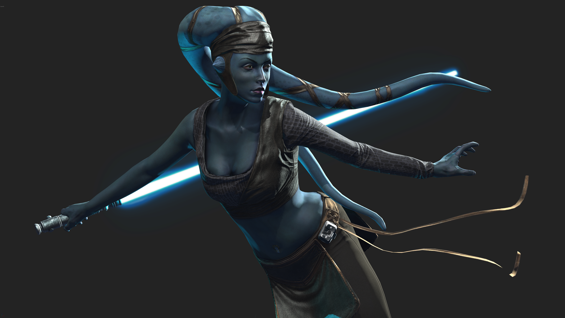 Aayla Secura Wallpaper: Aayla Secura awesome. Star wars wallpaper, Star wars characters, Star wars artwork