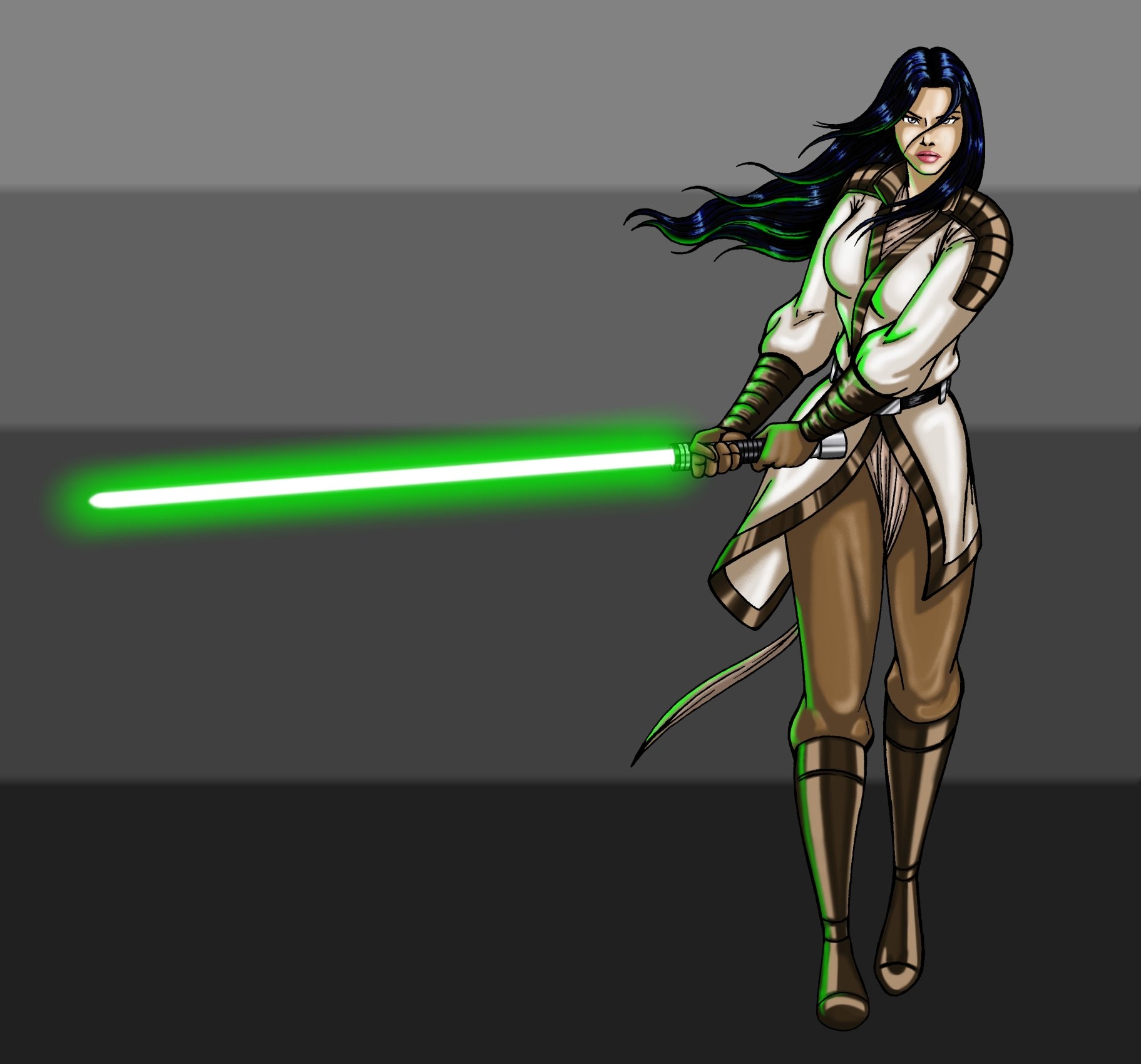 star wars female jedi knight