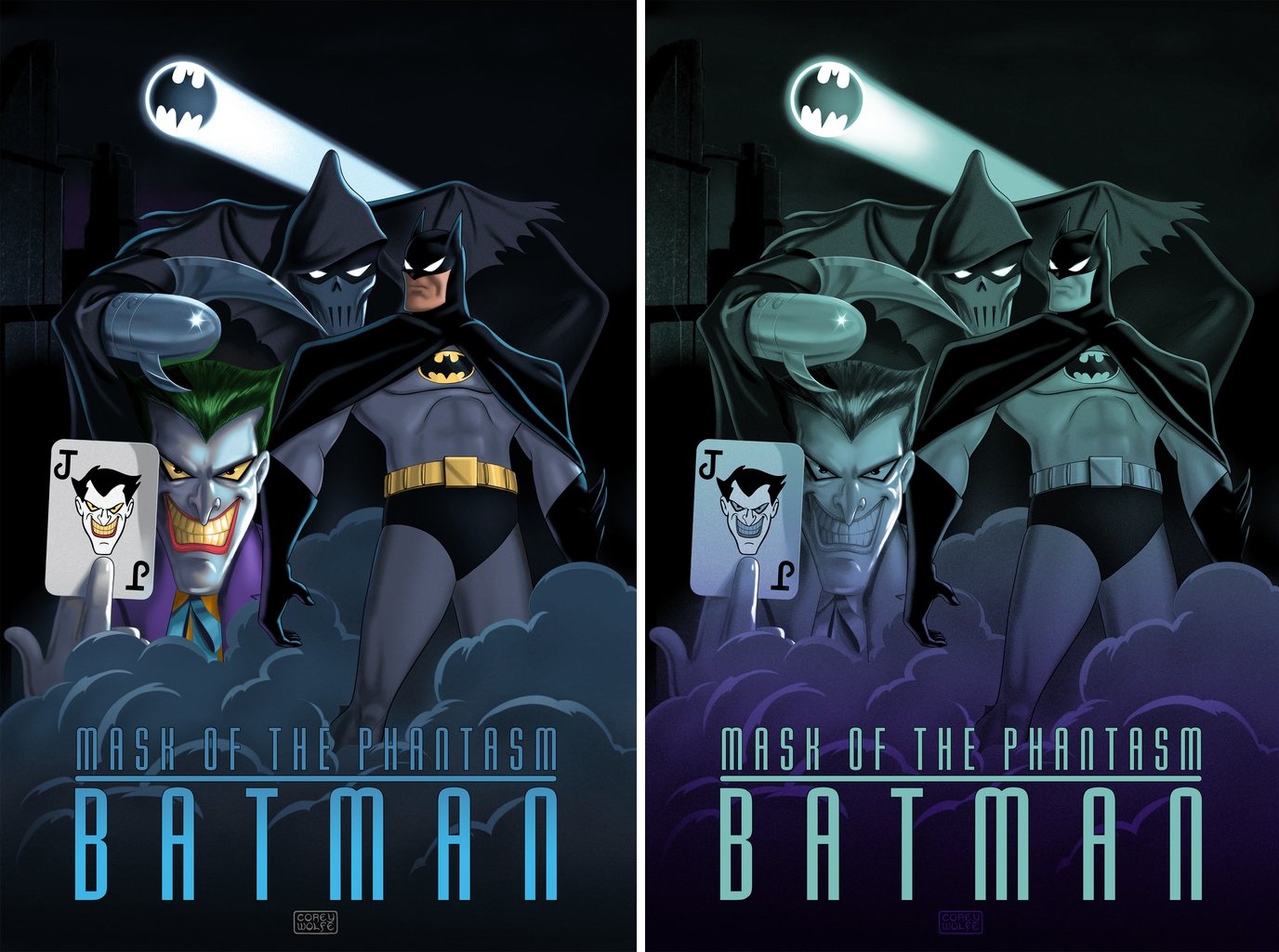 The Blot Says.: Batman: Mask of the Phantasm Screen Print by Corey Wolfe x Bottleneck Gallery
