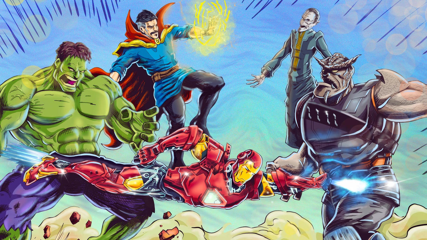 Avengers Vs Black Order 1366x768 Resolution HD 4k Wallpaper, Image, Background, Photo and Picture