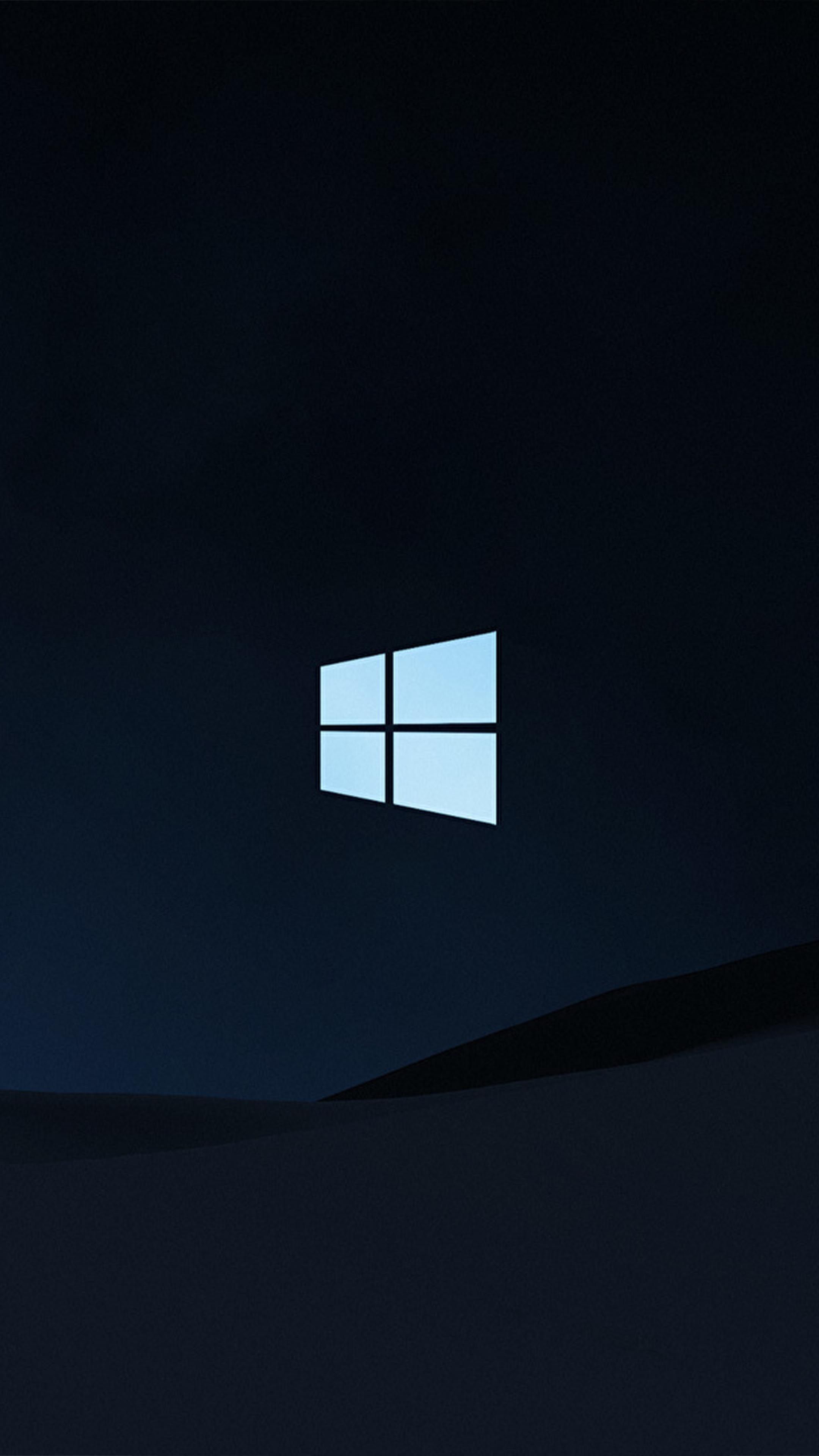 Windows 10 Logo Dark Background 4K Ultra HD Mobile Wallpaper. Windows 10 logo, Dark background, Windows 10 background