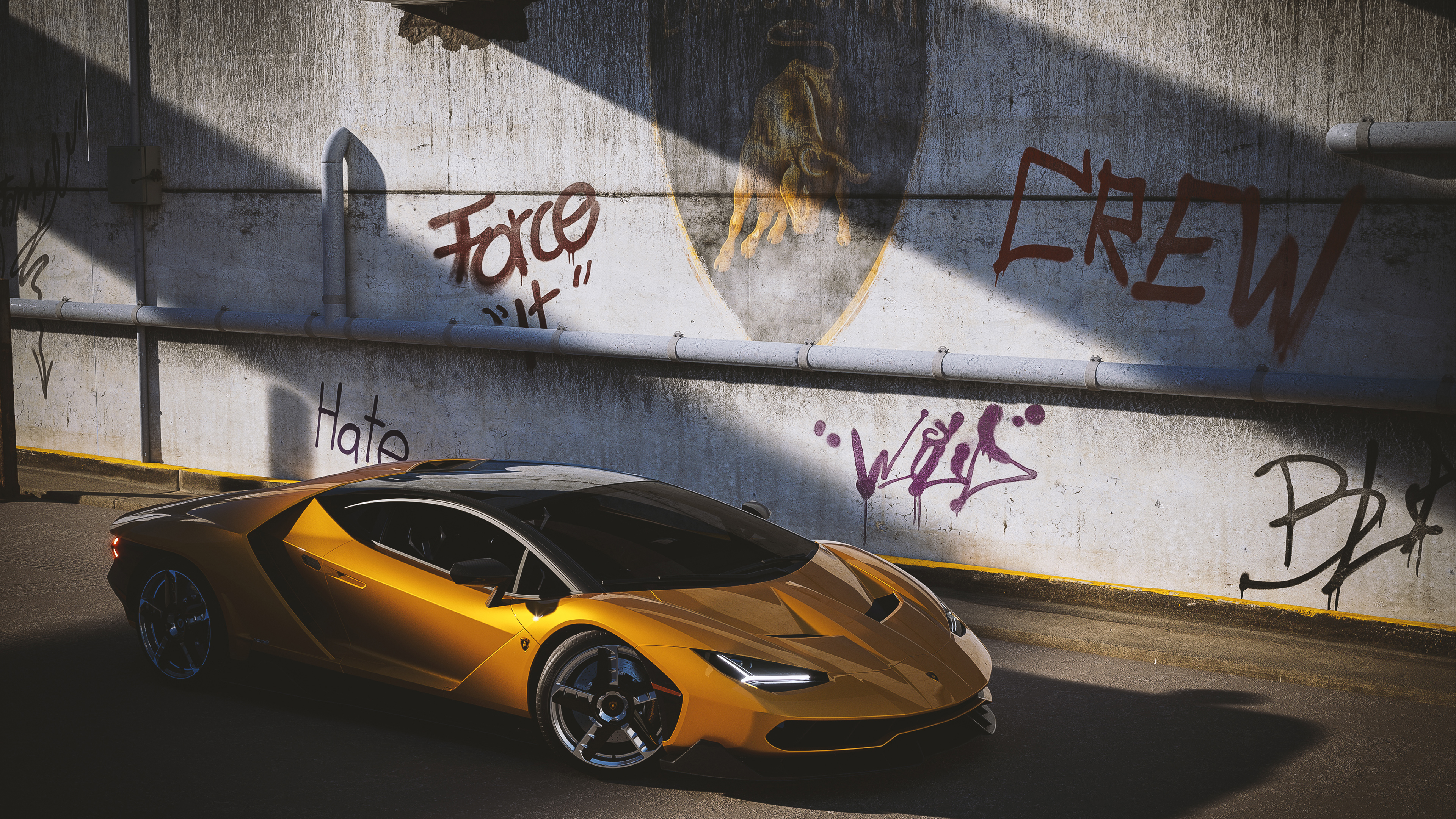 Lamborghini Centenario Yellow Cgi 2021 4k, HD Cars, 4k Wallpaper, Image, Background, Photo and Picture