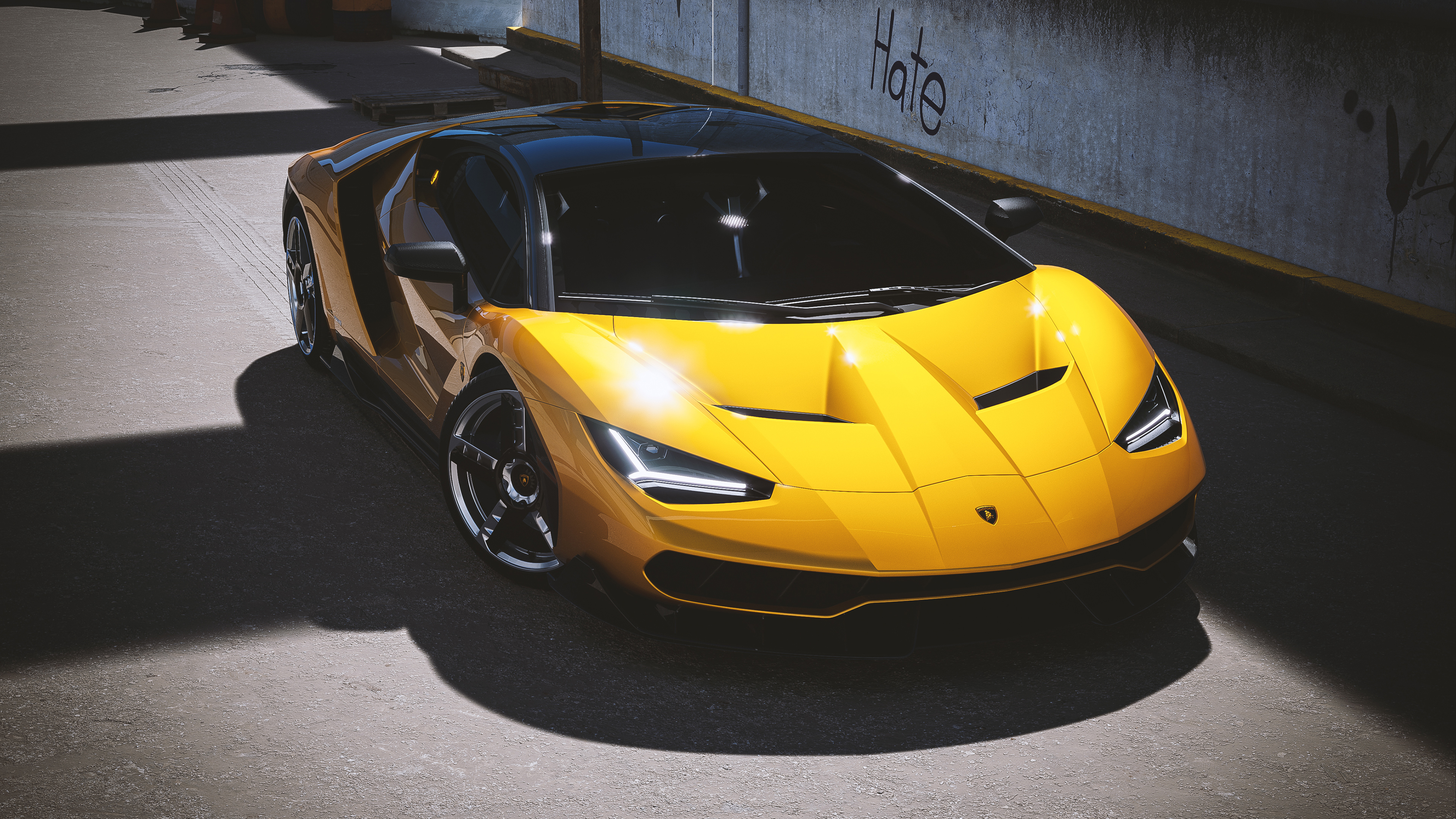 Lamborghini Centenario Yellow Cgi 4k, HD Cars, 4k Wallpaper, Image, Background, Photo and Picture