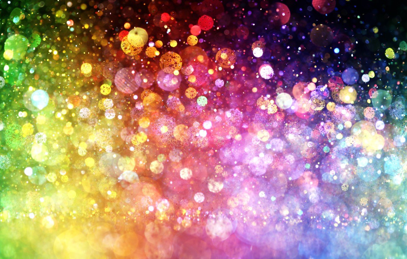 Wallpaper lights, lights, background, color, colorful, abstract, rainbow, bokeh image for desktop, section абстракции