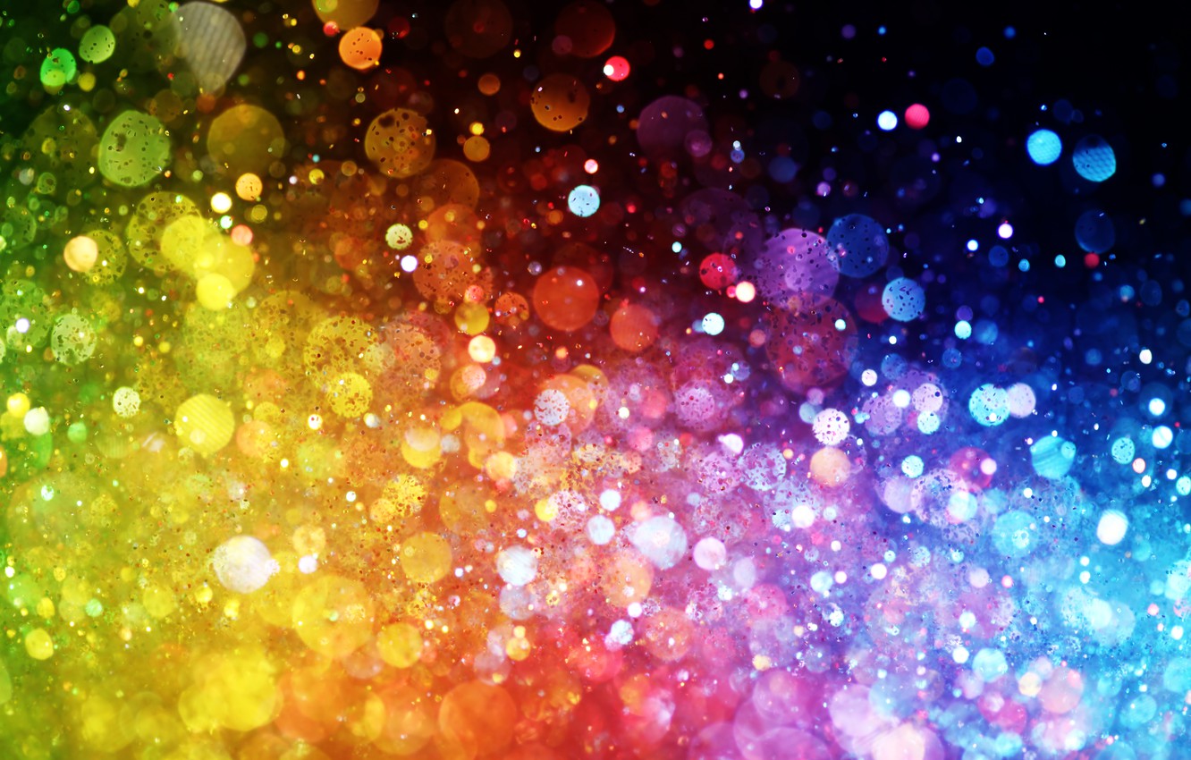 Wallpaper lights, lights, background, color, colorful, abstract, rainbow, bokeh image for desktop, section абстракции