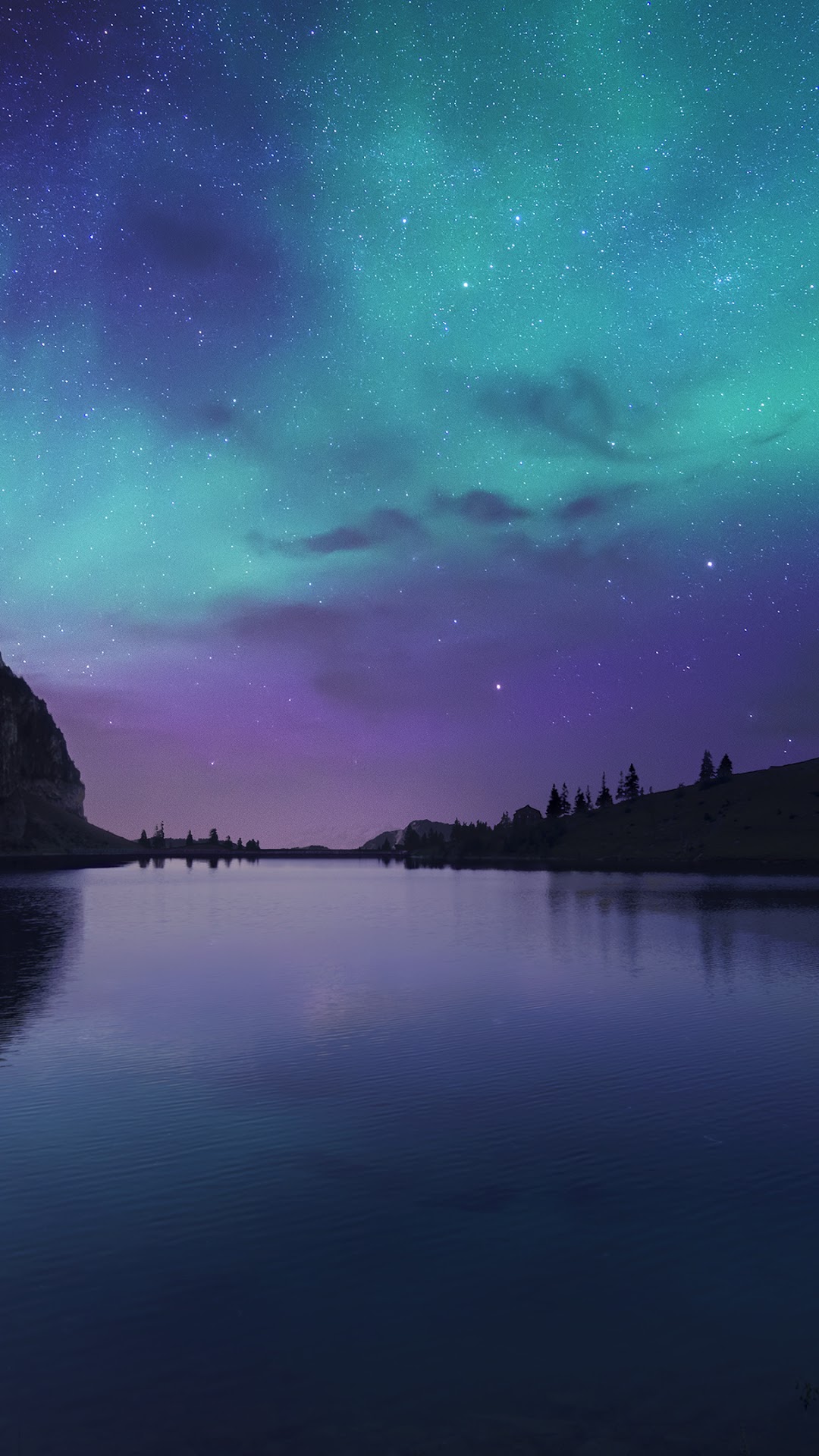 Aurora Borealis, Night, Sky, Stars, Lake, Nature, Scenery phone HD Wallpaper, Image, Background, Photo and Picture. Mocah HD Wallpaper