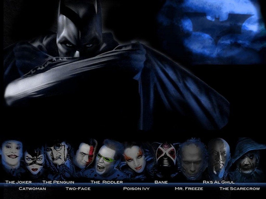 Batman Movies Characters HD Desktop Wallpaper
