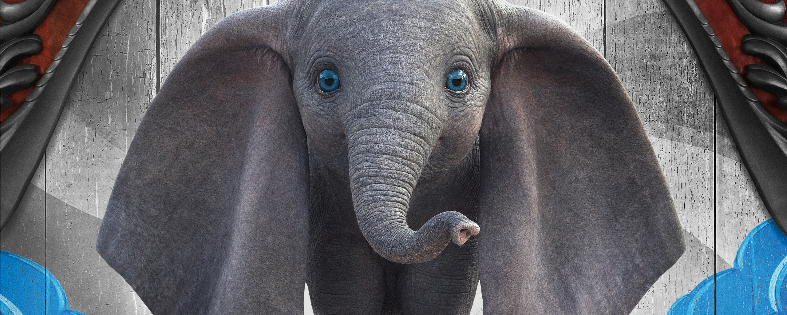 Download Dumbo, baby elephant, cute, 2019 movie wallpaper, 2560x1024, Dual Wide, Wide 21:9, Widescreen