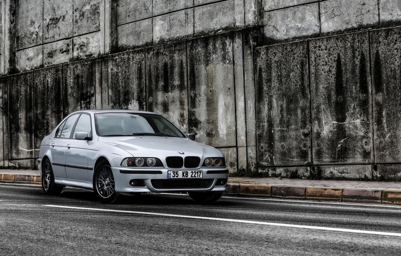 Wallpaper BMW, silver, silver, E39, 528i image for desktop, section bmw