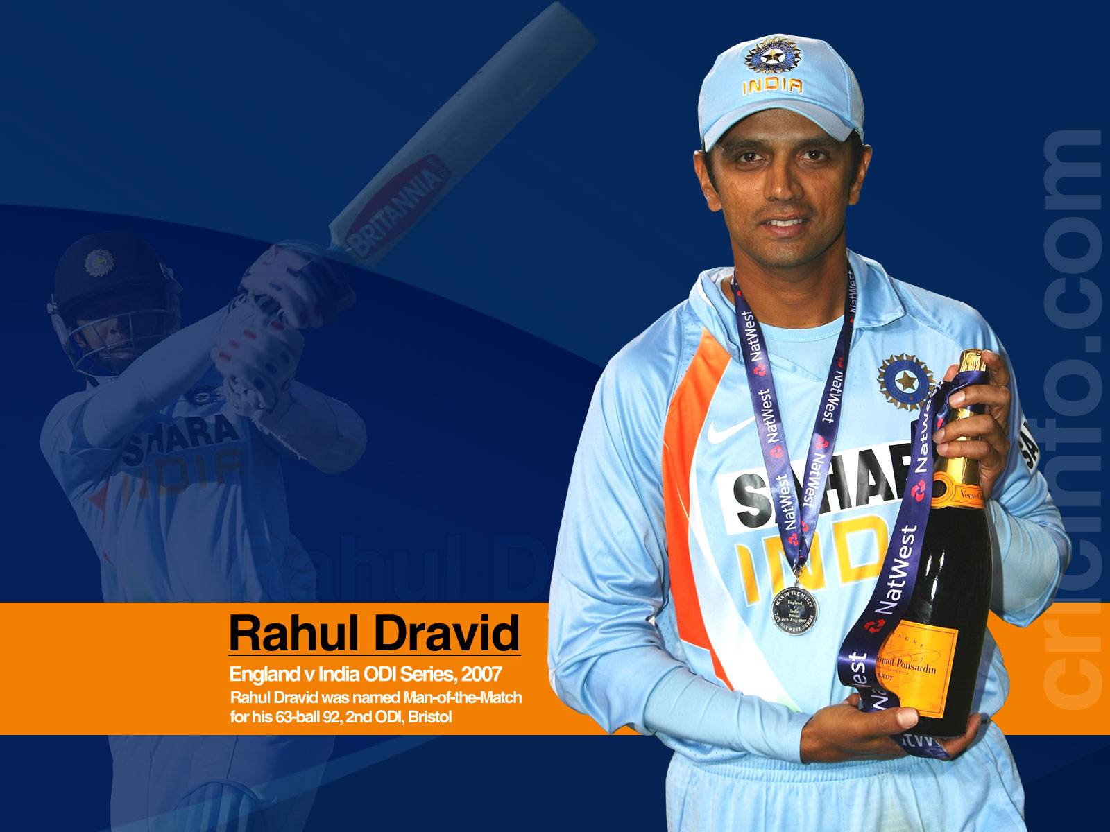 Dravid, Man Of The Match, 2nd ODI, England V India