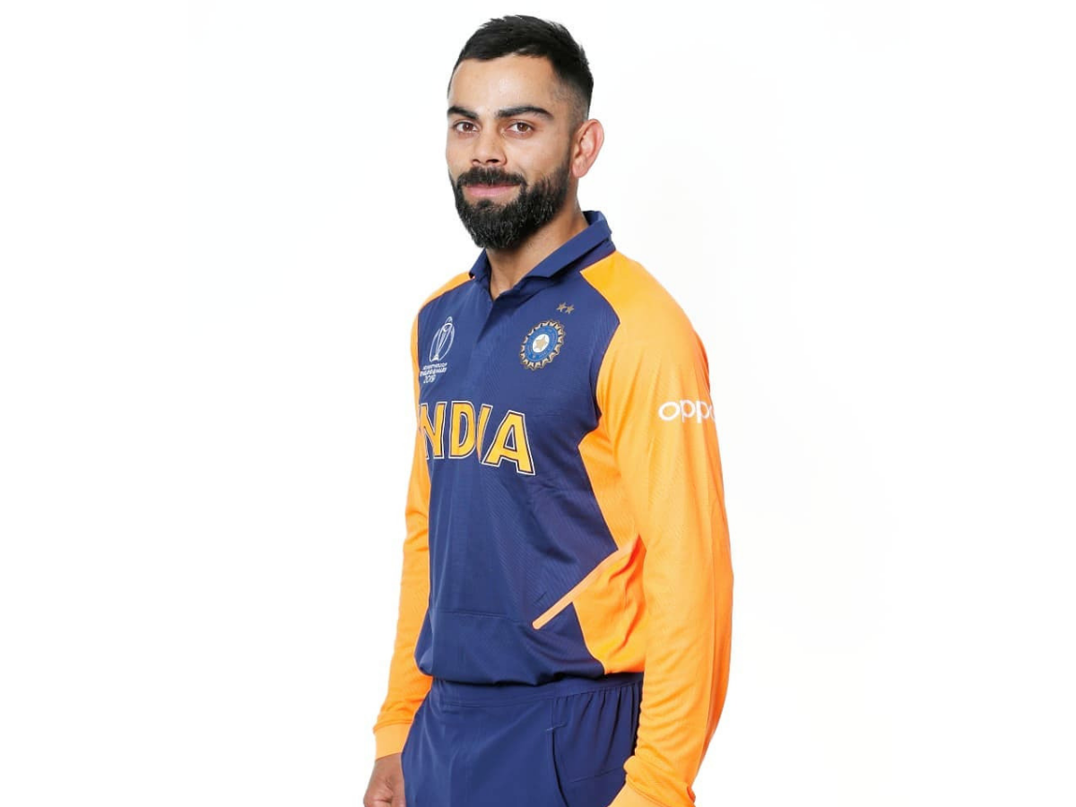 cricket world cup 2019: Virat Kohli, MS Dhoni and other Indian cricketers sport new orange jersey, see pics