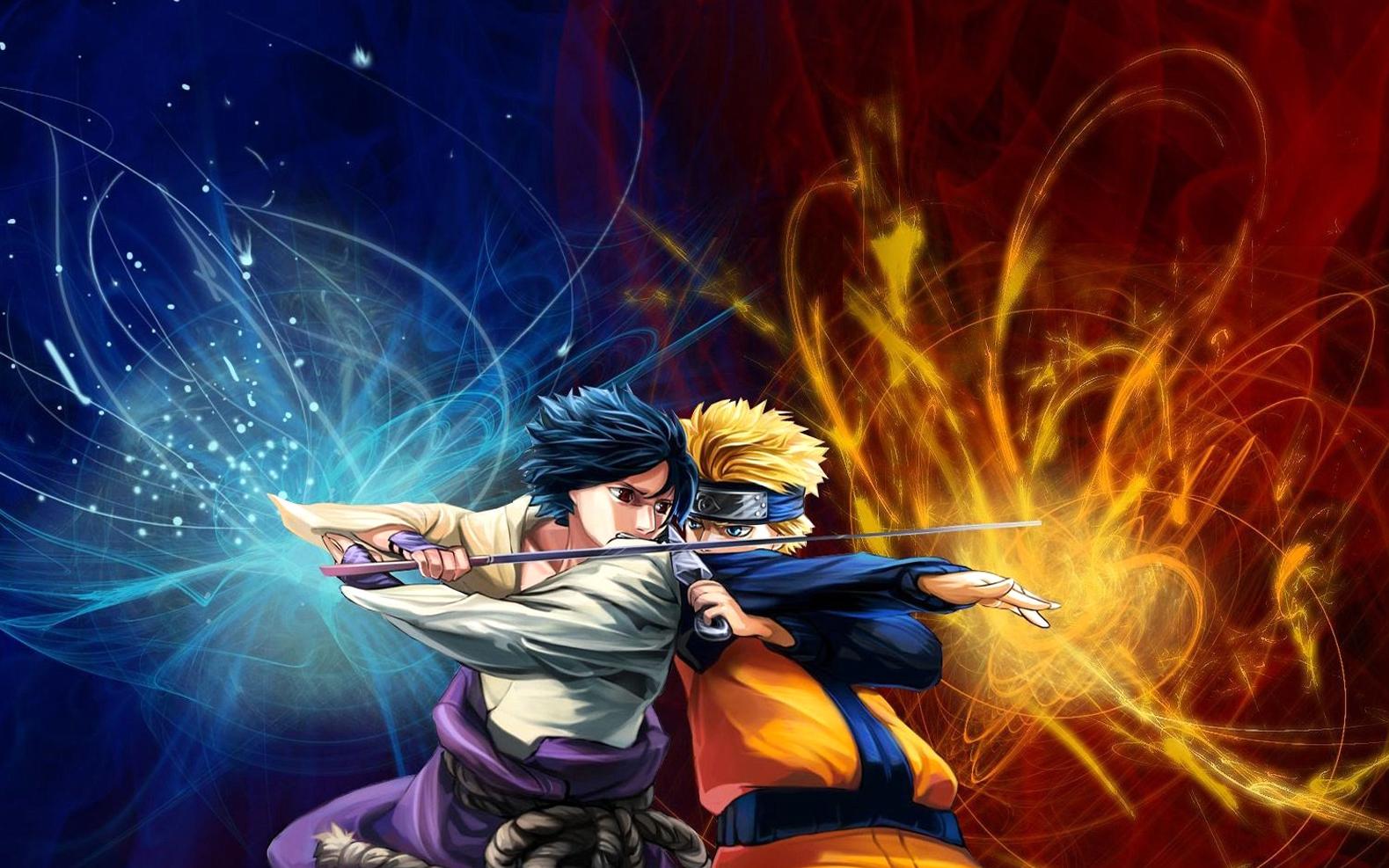 Anime Wallpaper For iPad Uzumaki And Sasuke Uchiha