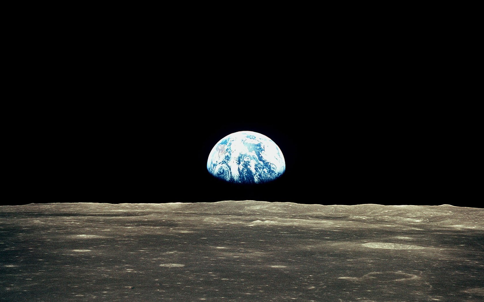 Awesome View Of Earth From Moon Wallpaper image
