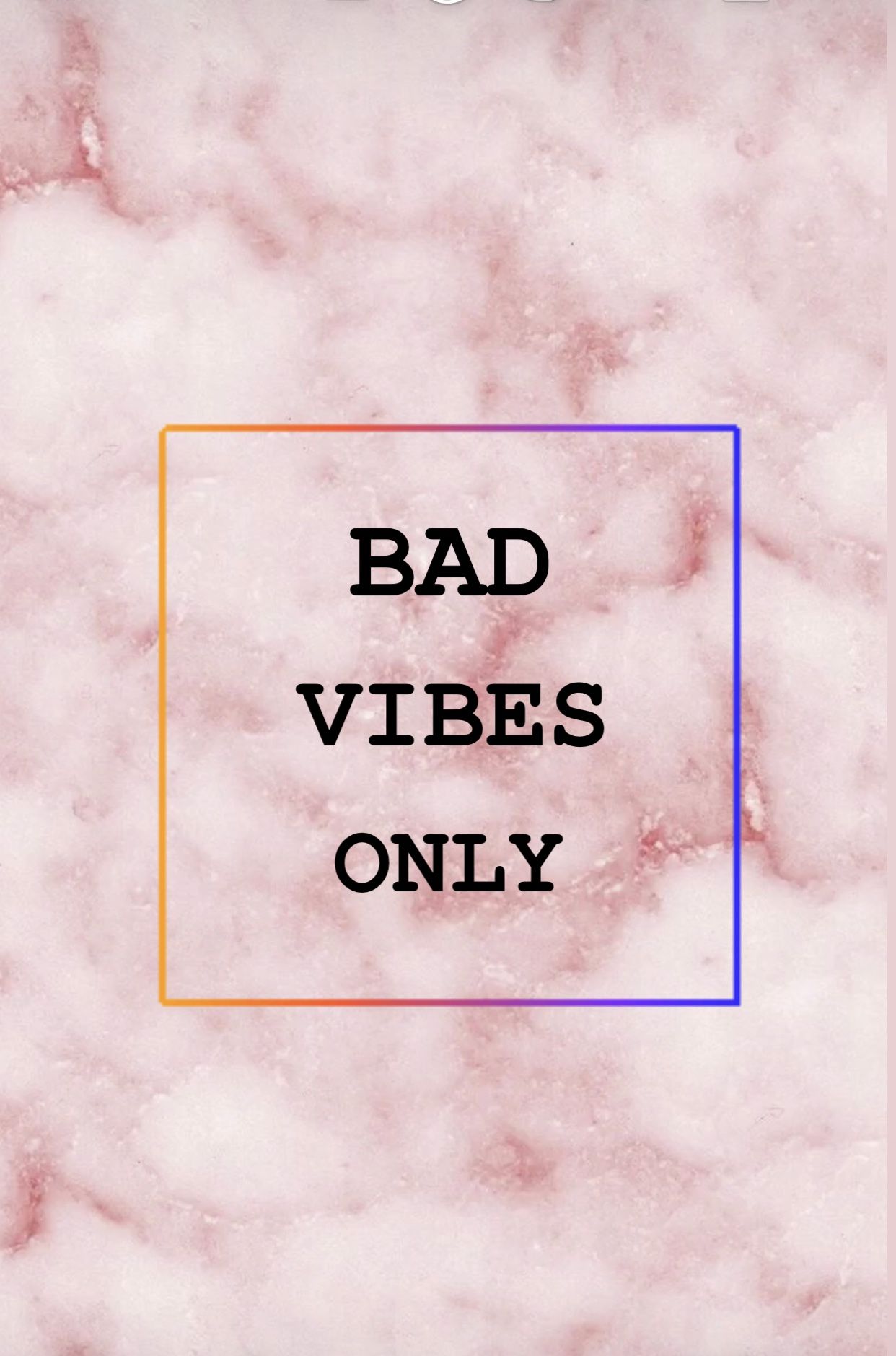 BAD VIBES ONLY