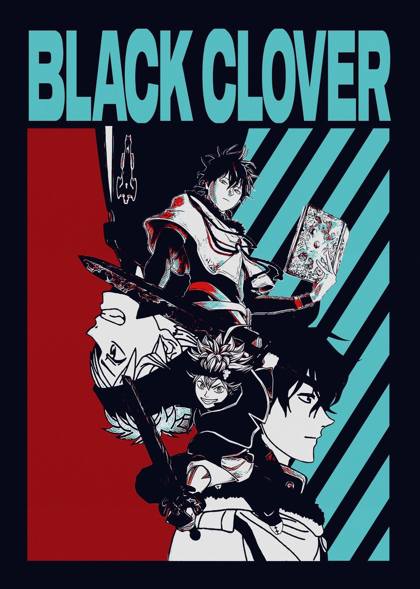 black clover poster ' Poster