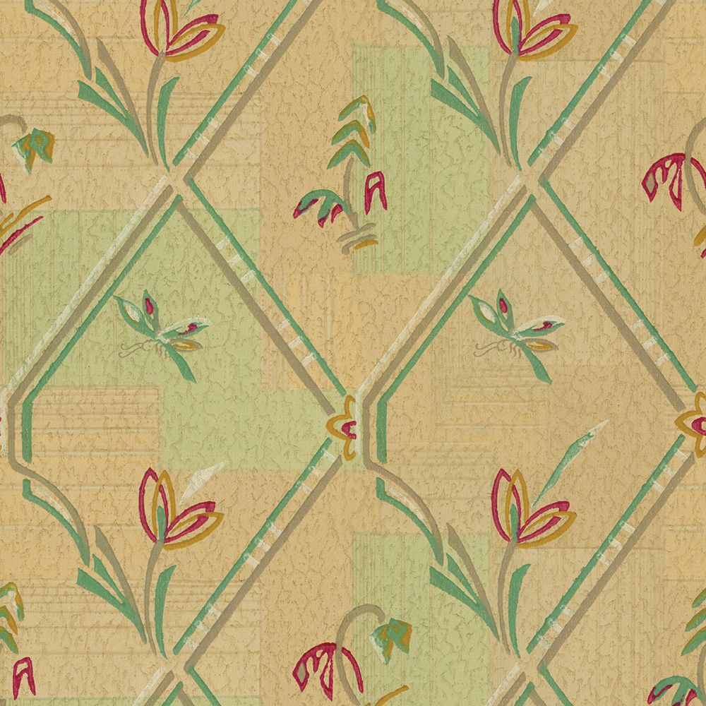 Vintage 1930s Wallpaper. Bradbury & Bradbury. Vintage wallpaper patterns, Vintage wallpaper, Pattern wallpaper