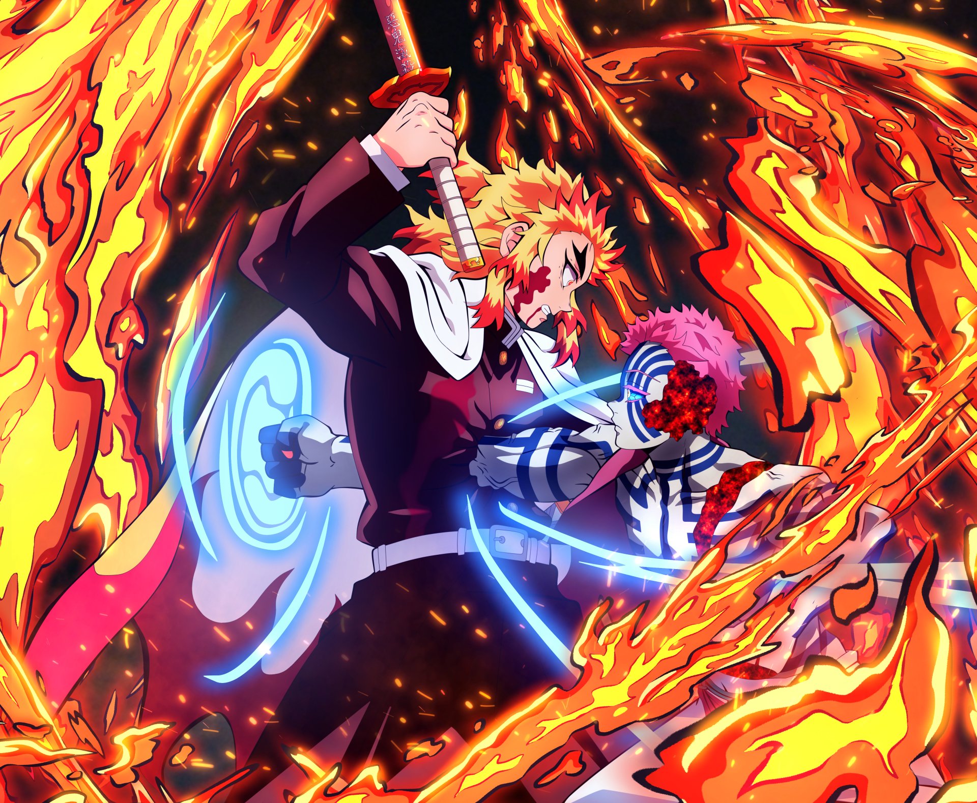Akaza (Demon Slayer: Kimetsu no Yaiba) HD Wallpaper and Background Image