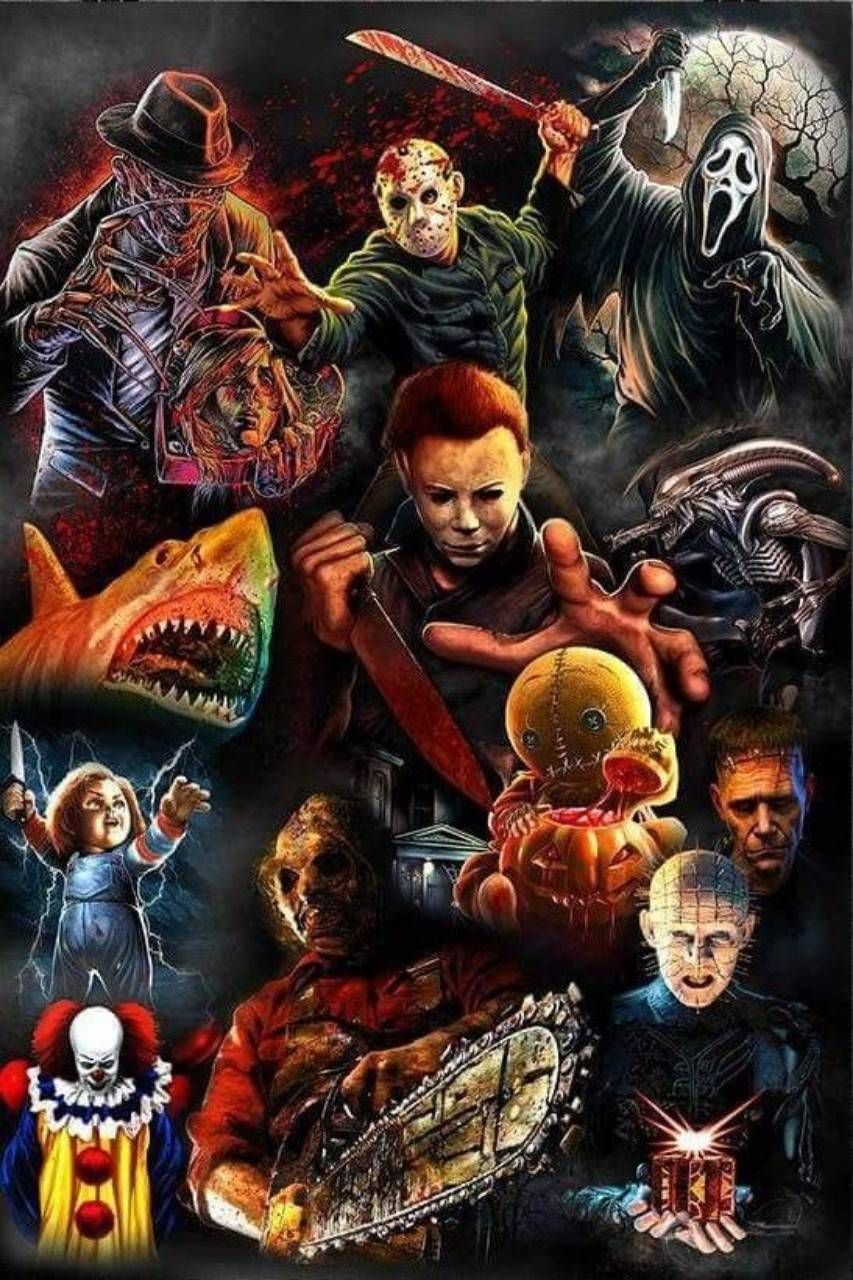 Download Clasicos de terror wallpaper by MoroChucky now. Browse millions of popular chuc. Horror movie art, Horror characters, Horror movies